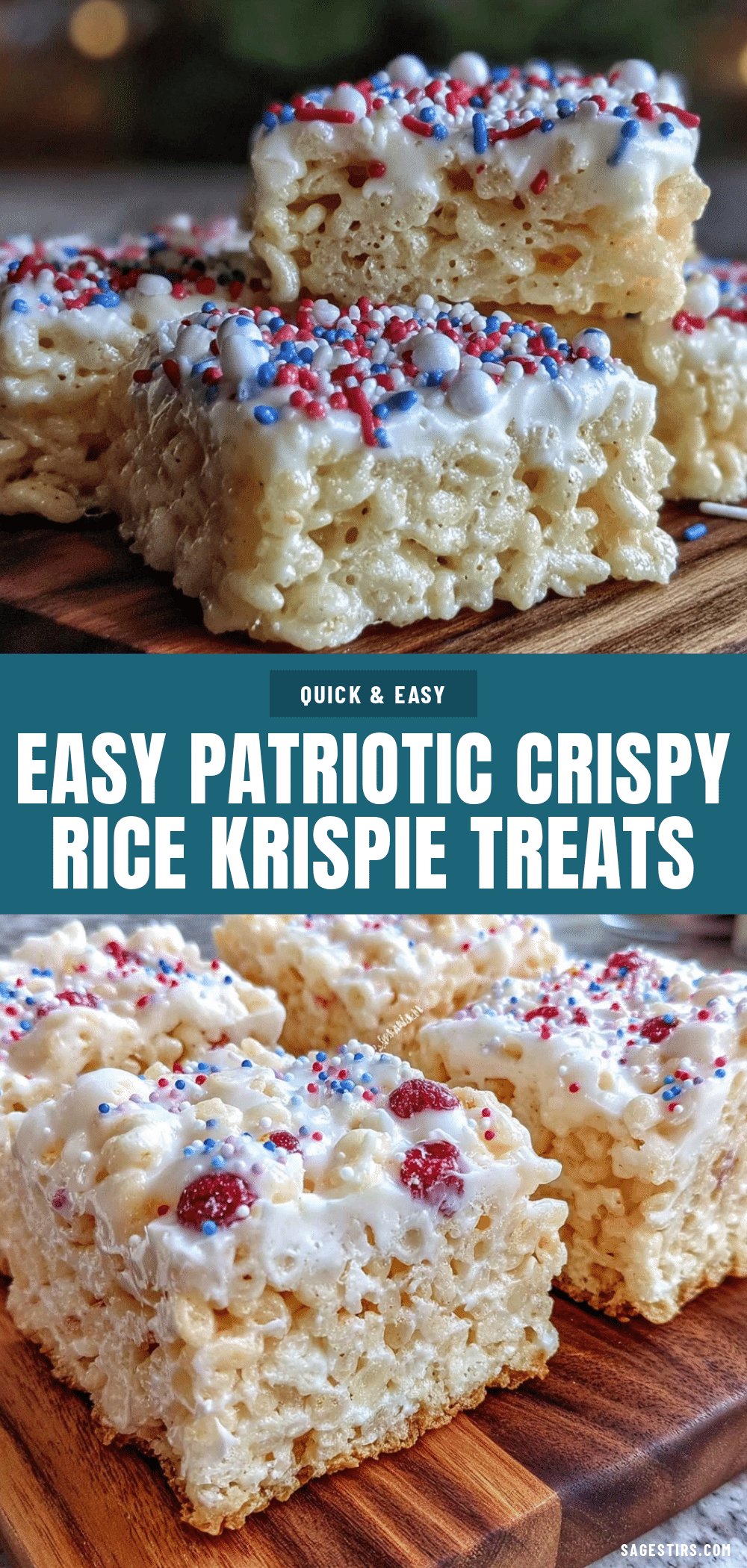 easy patriotic rice krispie treats recipe