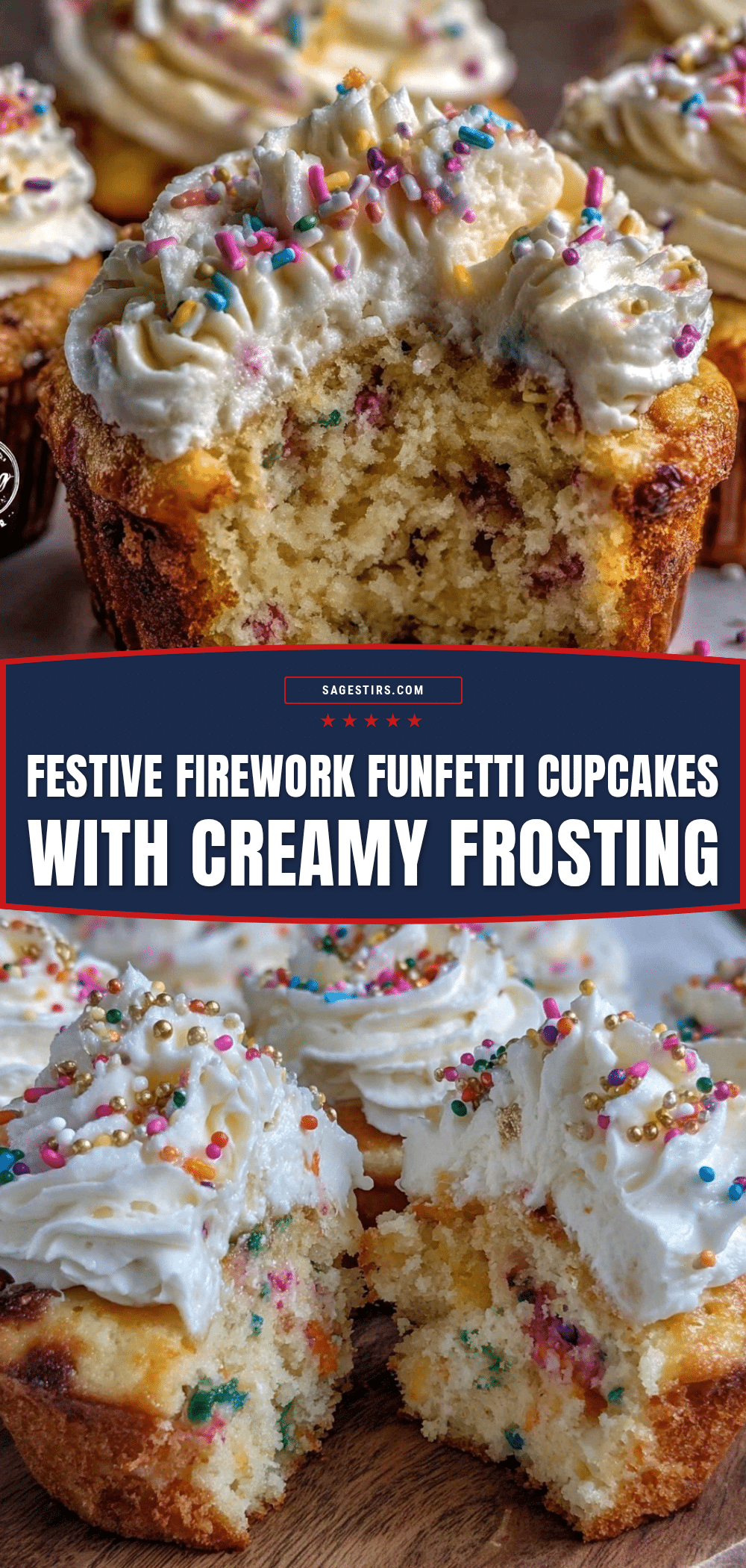 flavorful firework funfetti cupcakes recipe