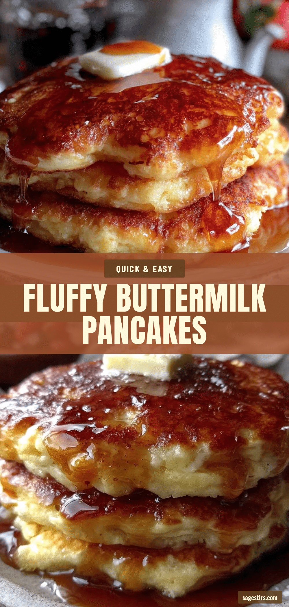 fluffy buttermilk pancakes recipe