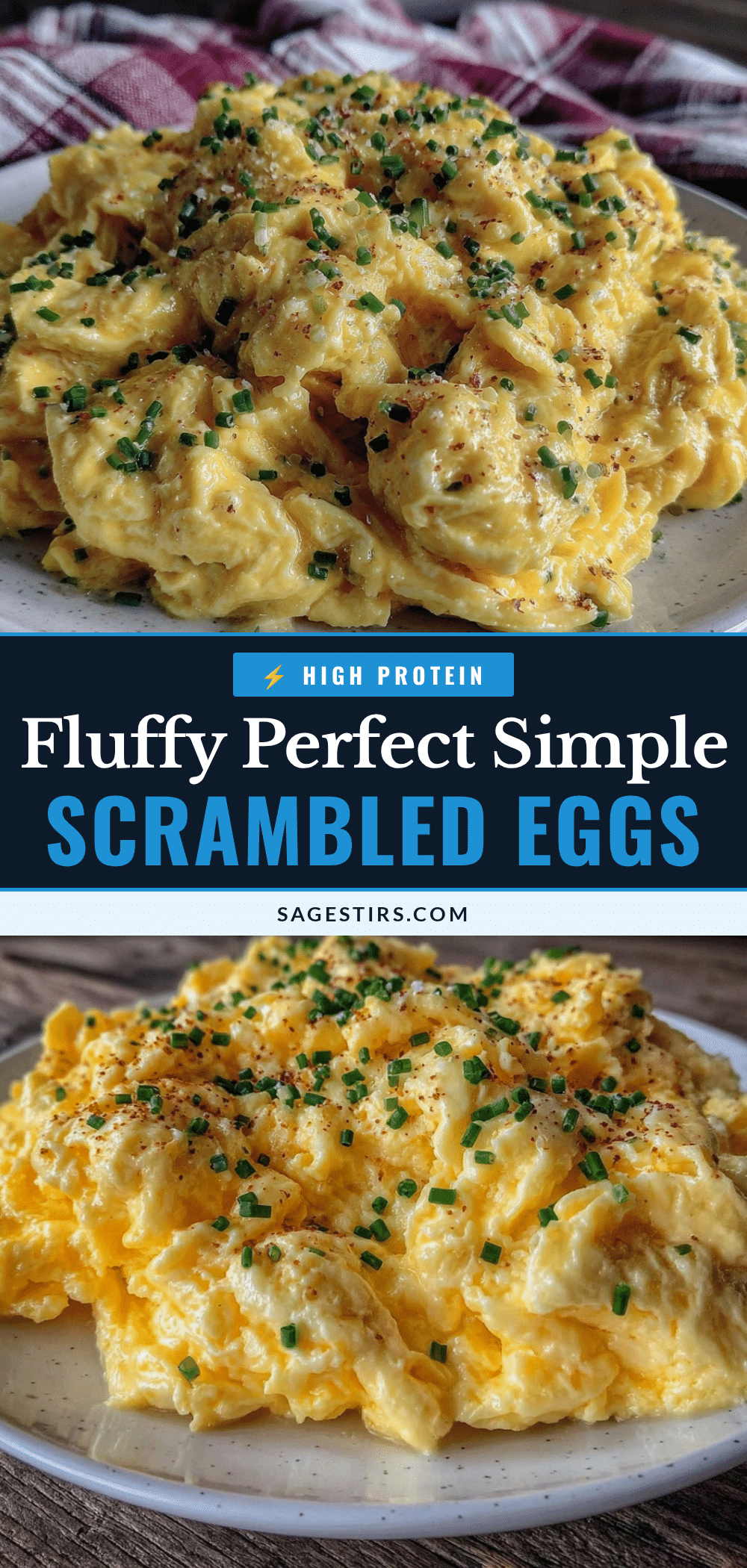 fluffy simple scrambled eggs recipe