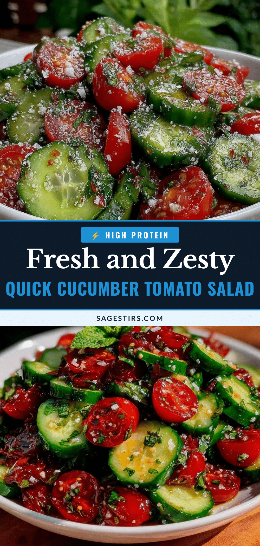 fresh quick cucumber tomato salad recipe
