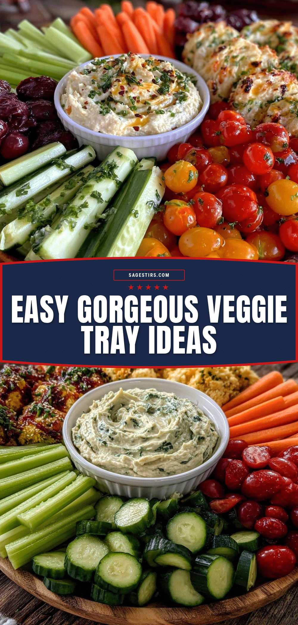 fresh simple veggie tray recipe