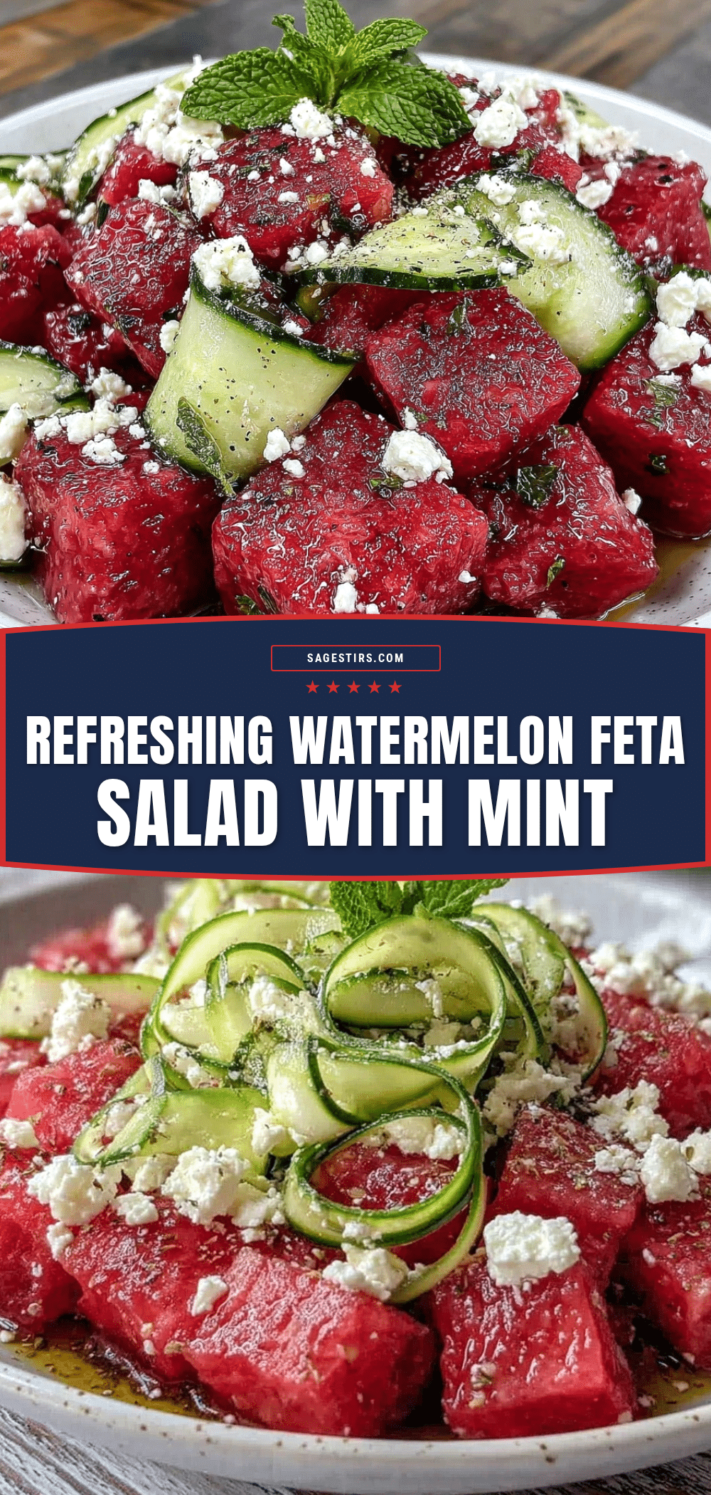 fresh watermelon feta salad recipe