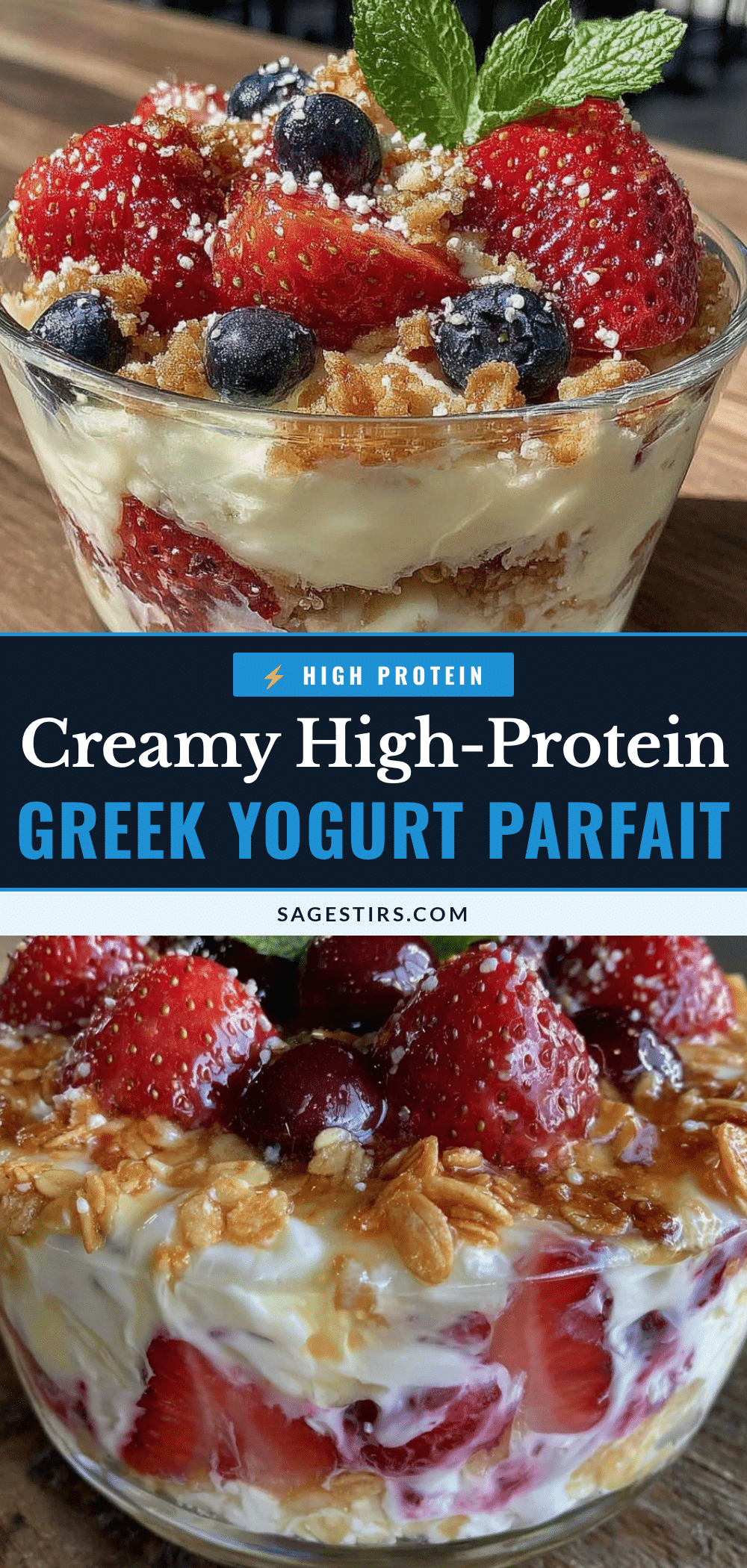 Healthy High-Protein Greek Yogurt Parfait recipe