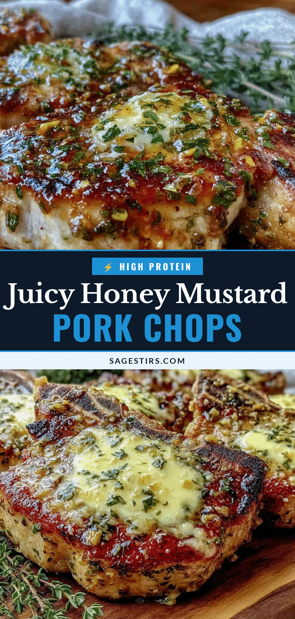 honey mustard grilled pork chops recipe