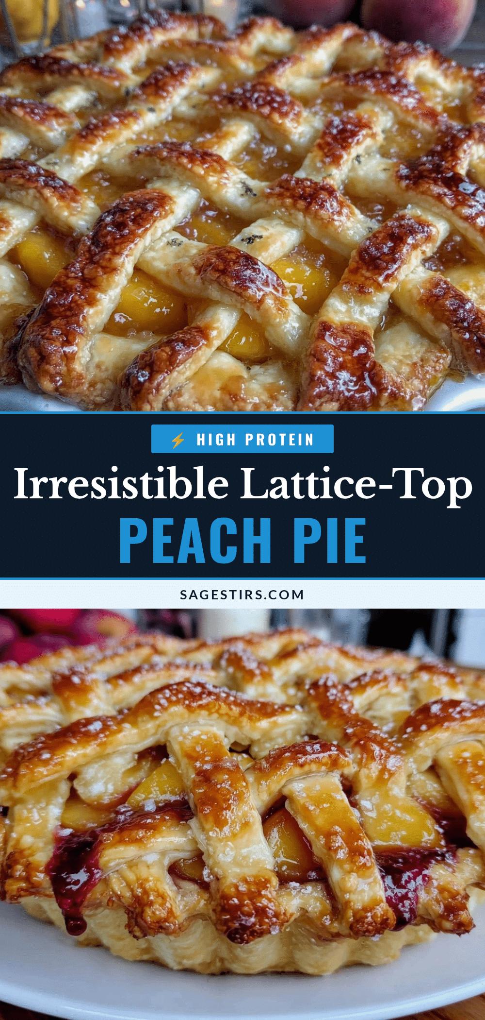 lattice-top fresh peach pie recipe