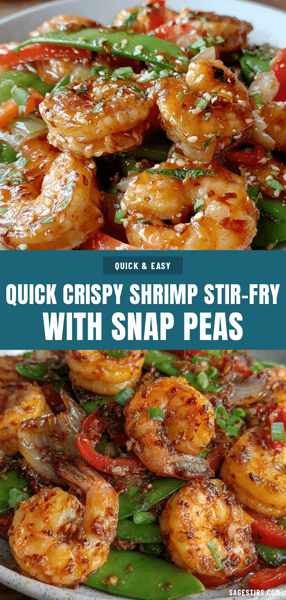 quick shrimp stir-fry with snap peas recipe