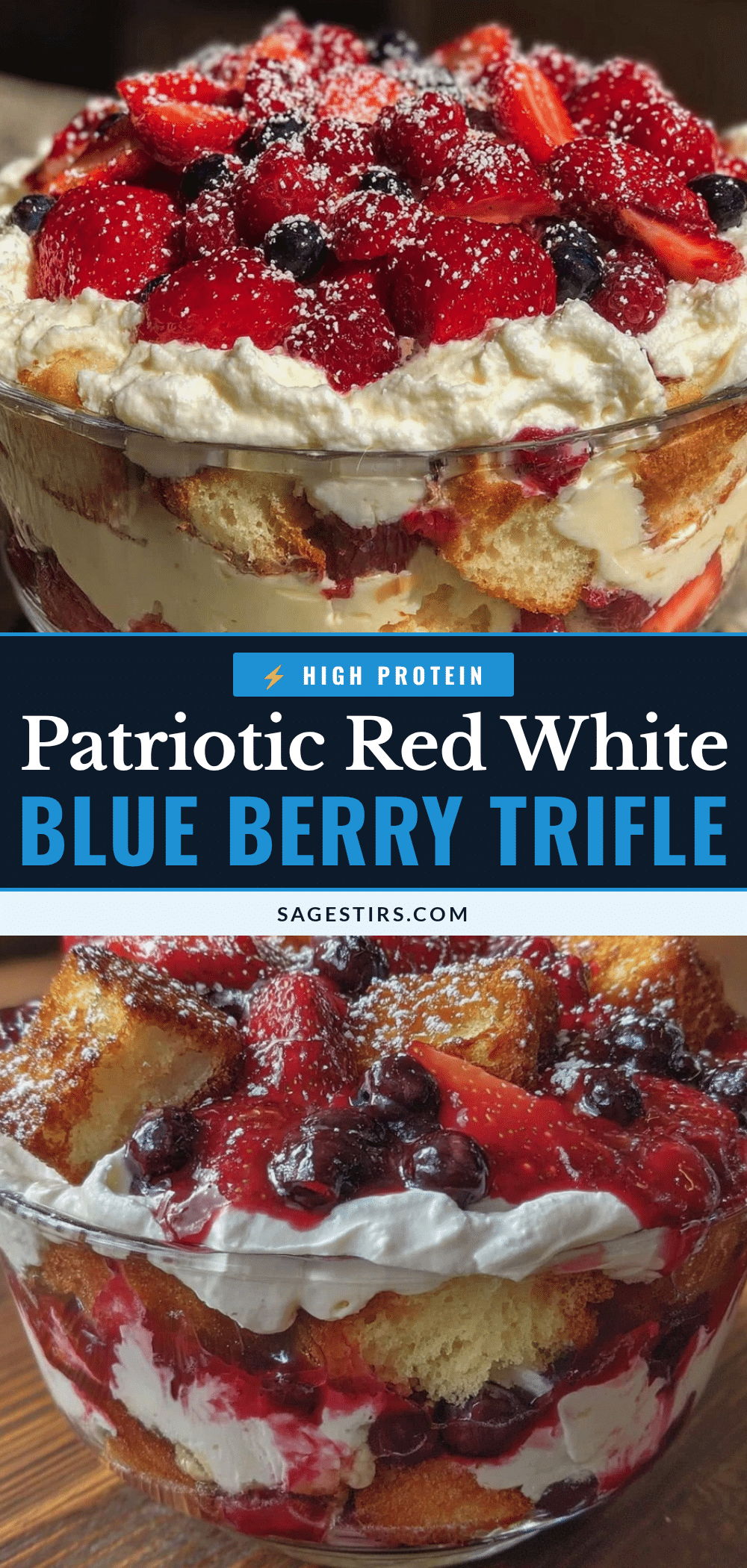 red white and blue berry trifle recipe