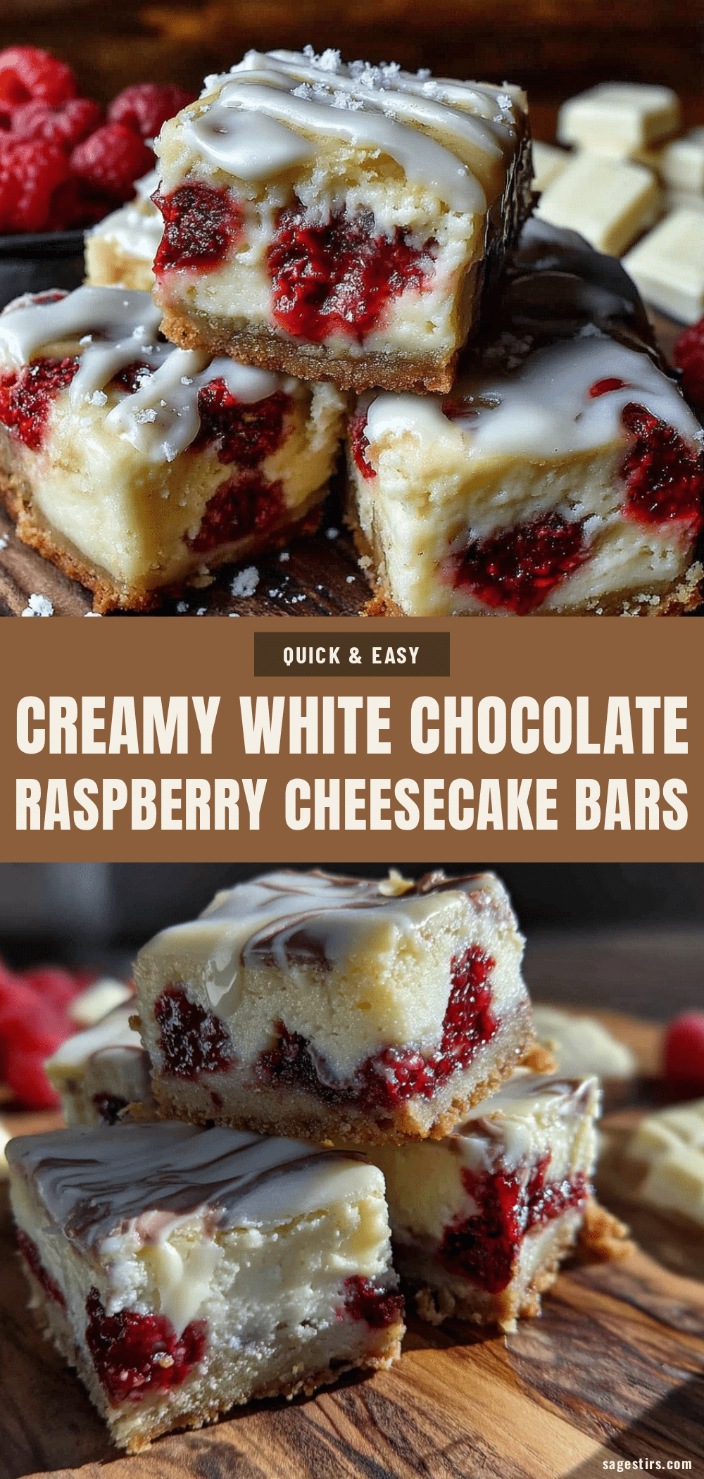 white chocolate raspberry cheesecake bars recipe