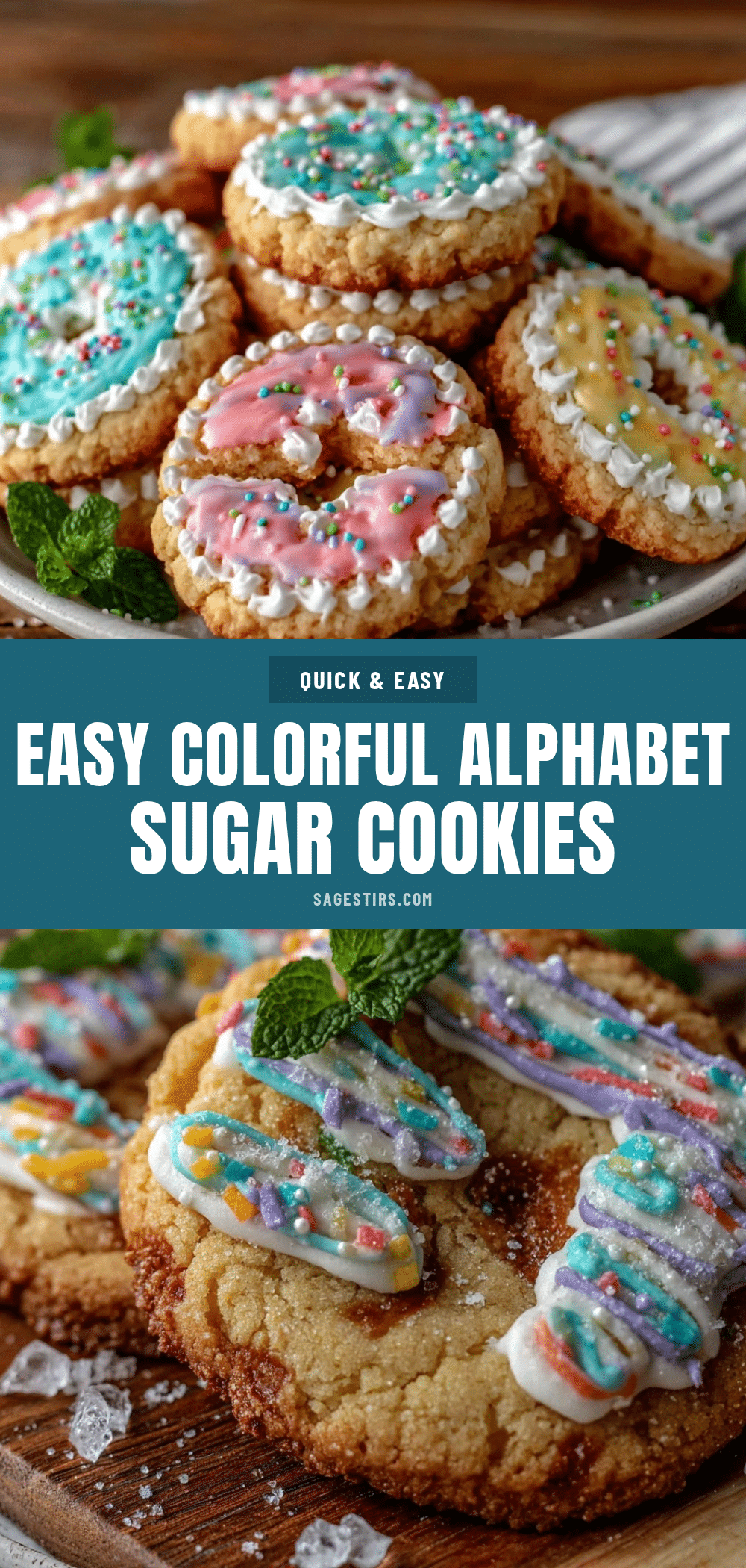 alphabet sugar cookies recipe