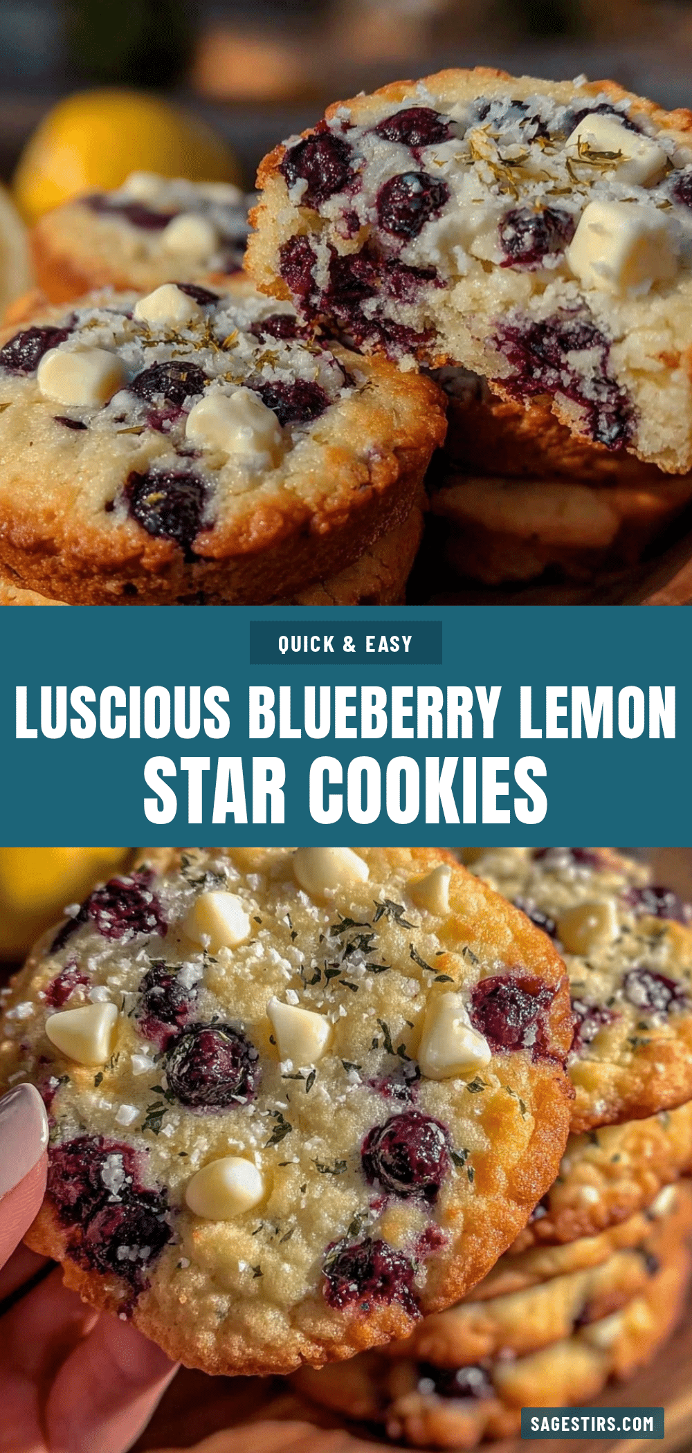 blueberry lemon star cookies recipe