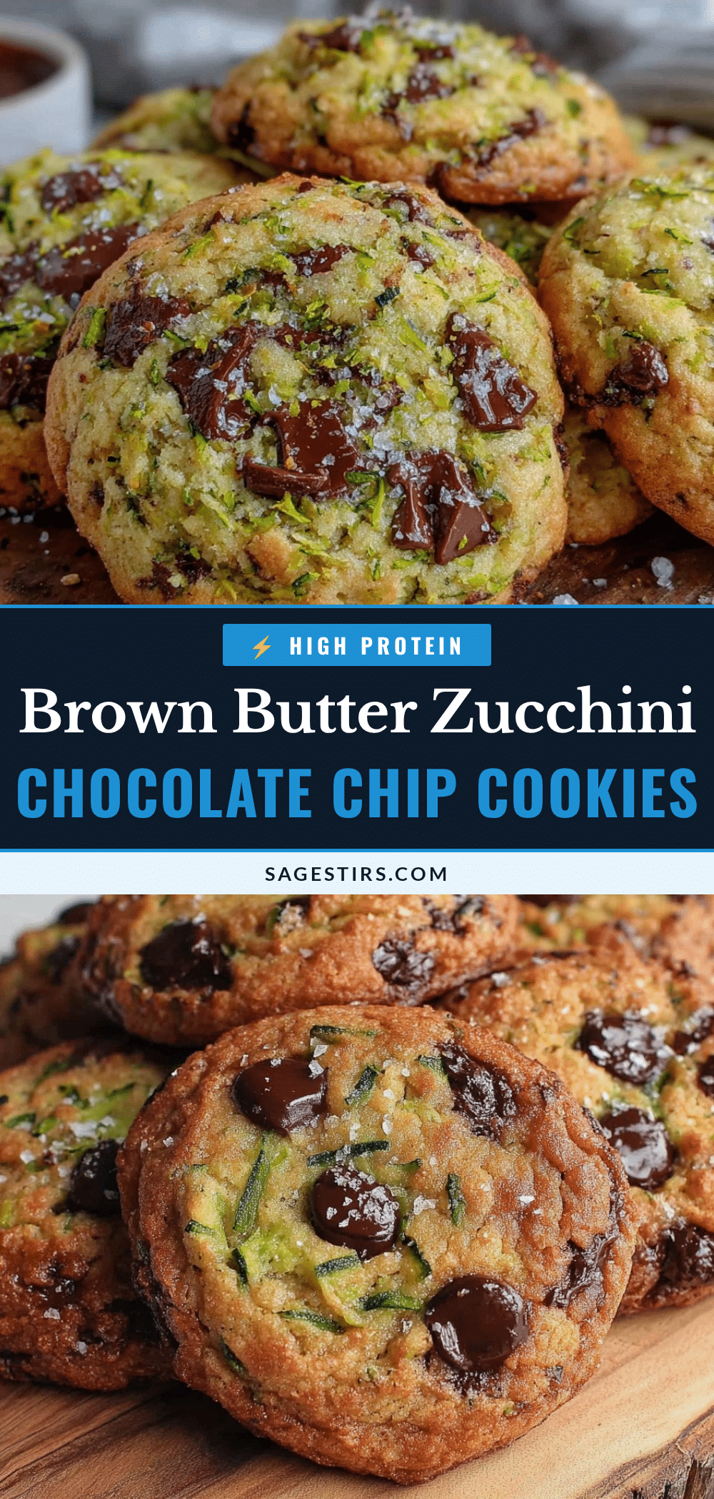 brown butter zucchini chocolate chip cookies recipe