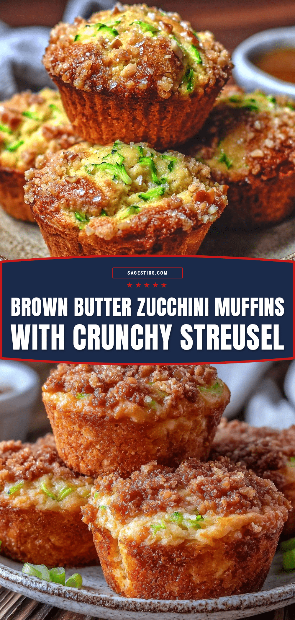brown butter zucchini muffins recipe