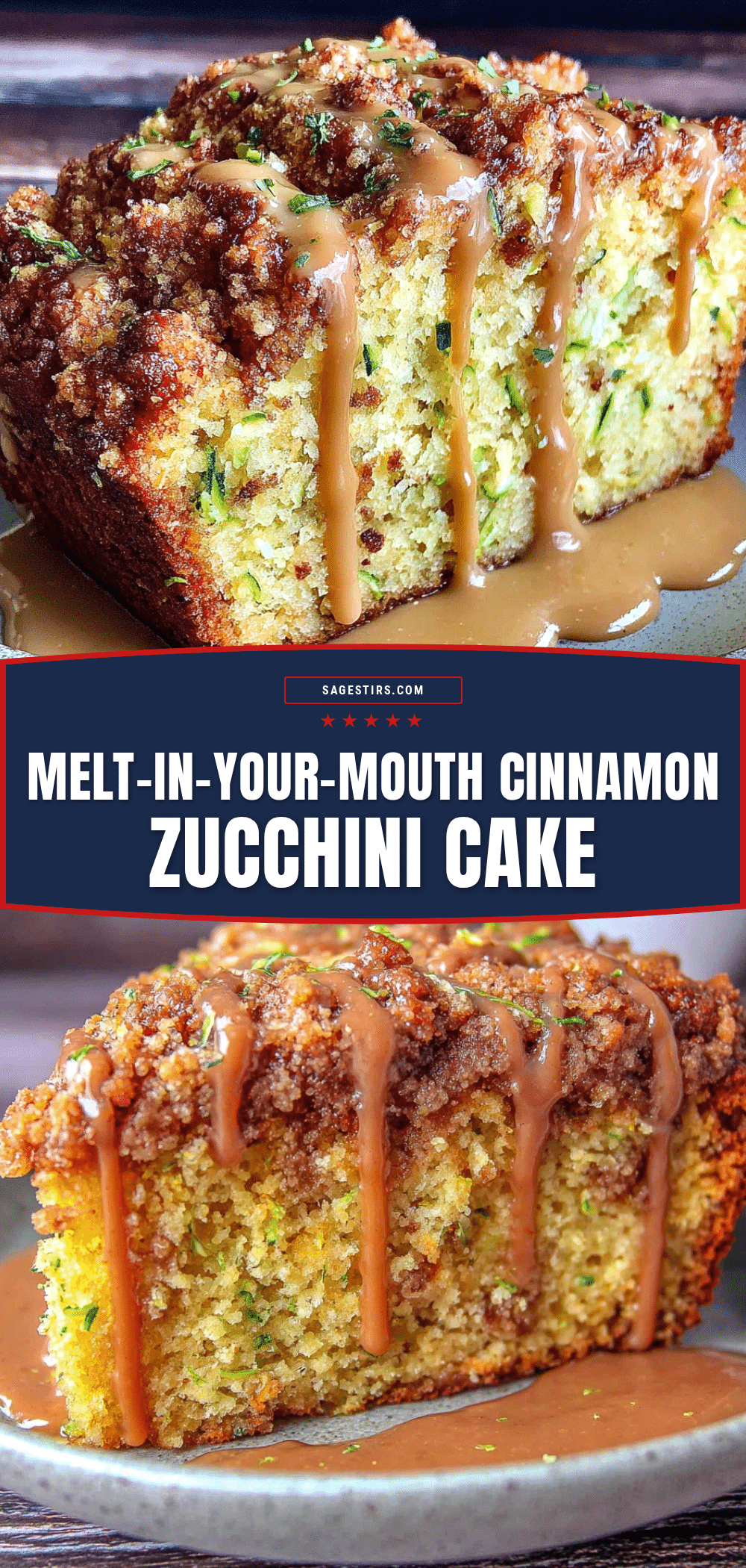 cinnamon streusel zucchini cake recipe