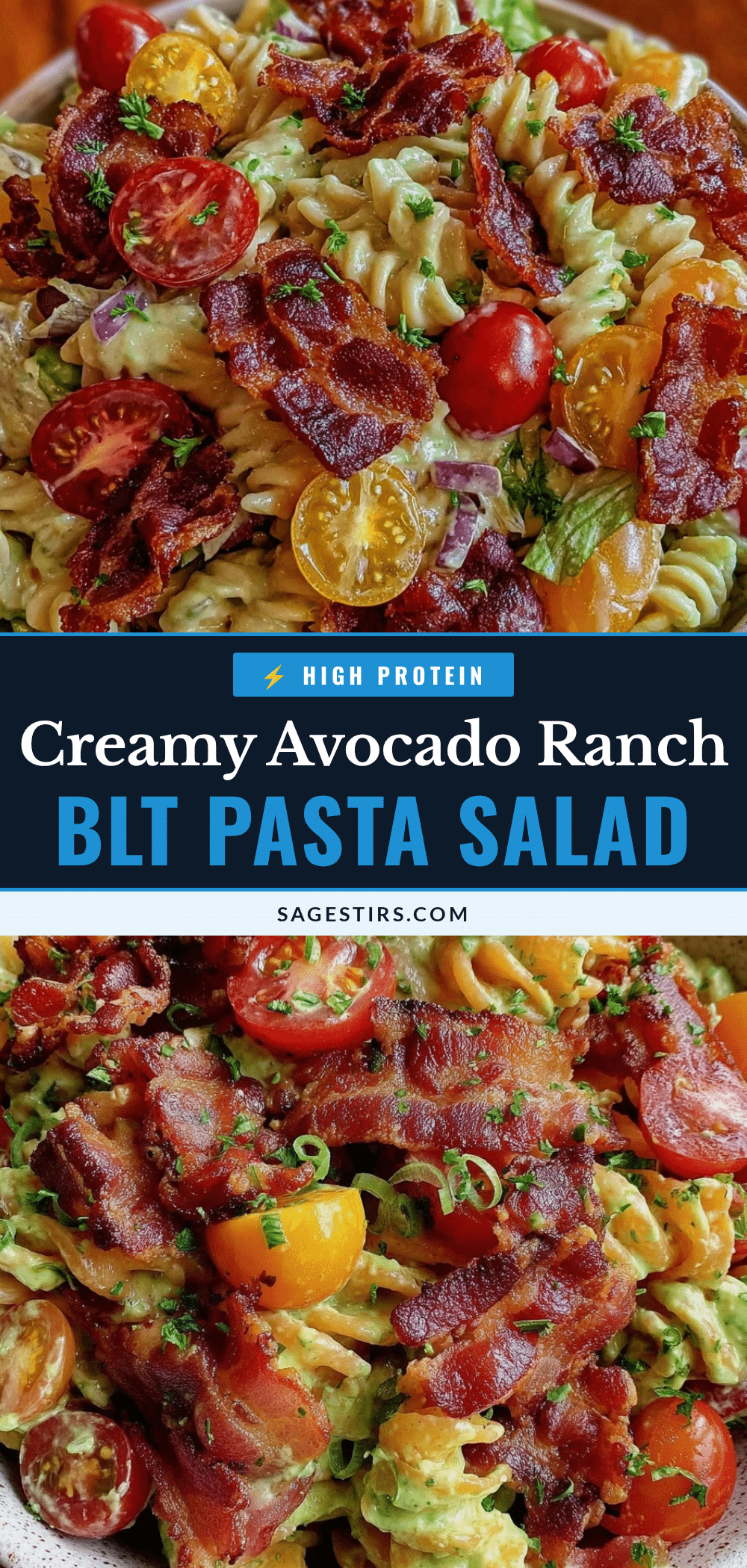 creamy BLT pasta salad recipe