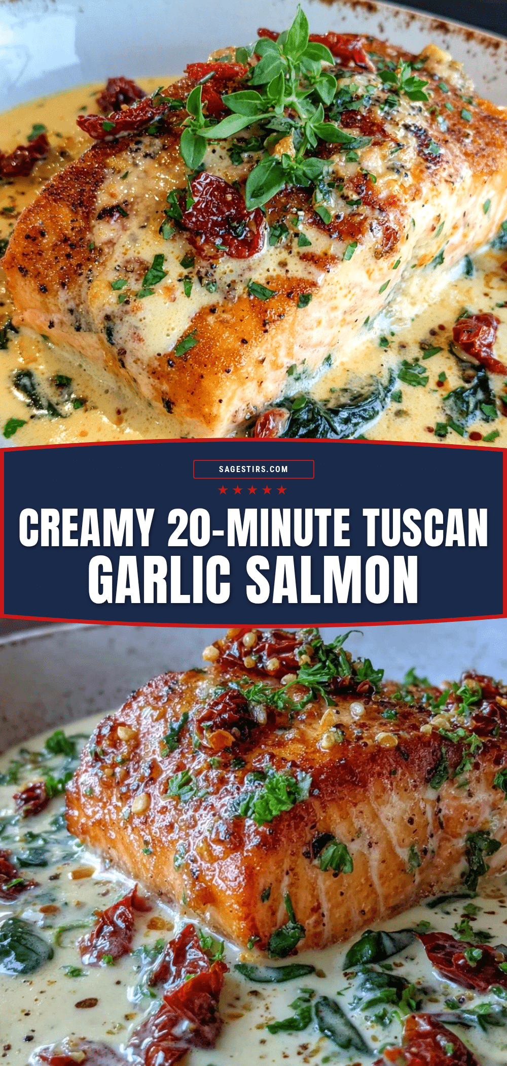 creamy tuscan garlic salmon recipe
