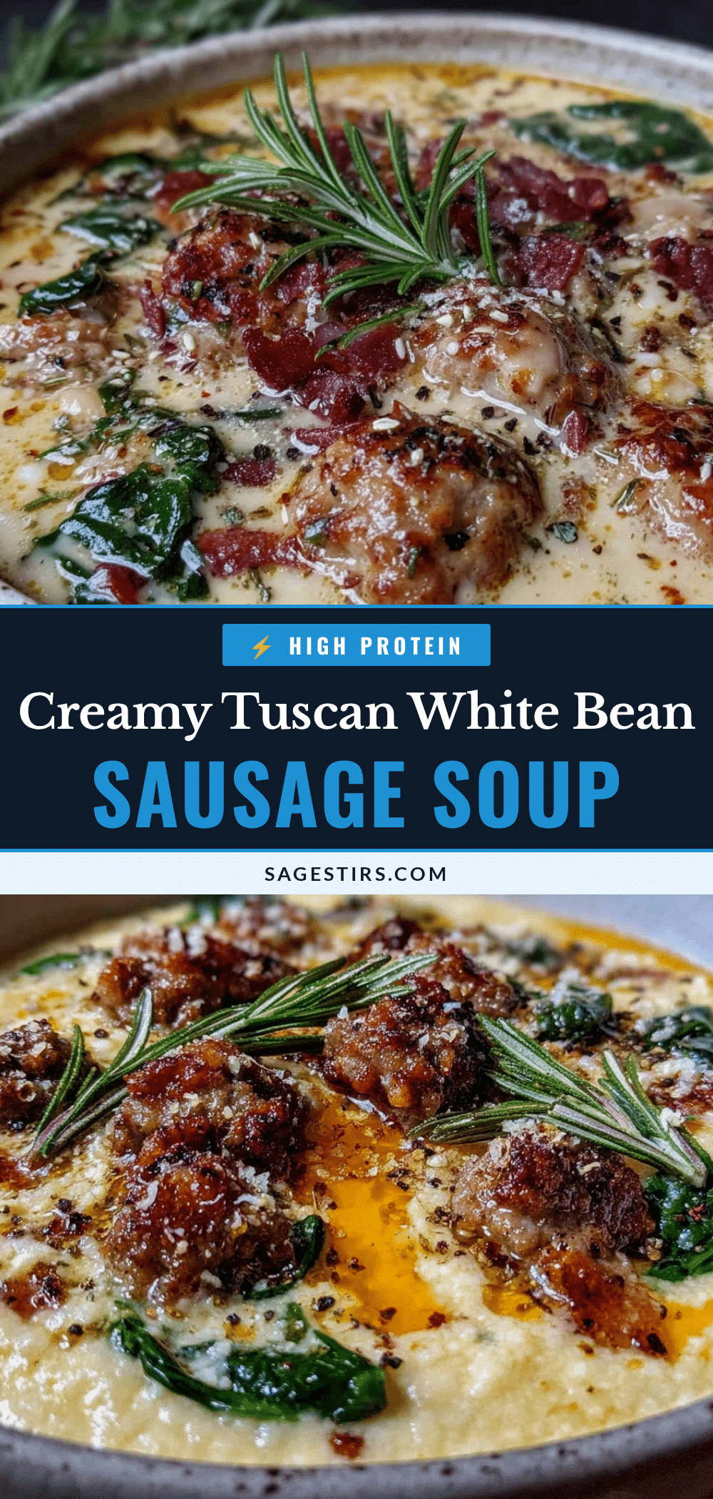 creamy tuscan white bean italian sausage soup recipe