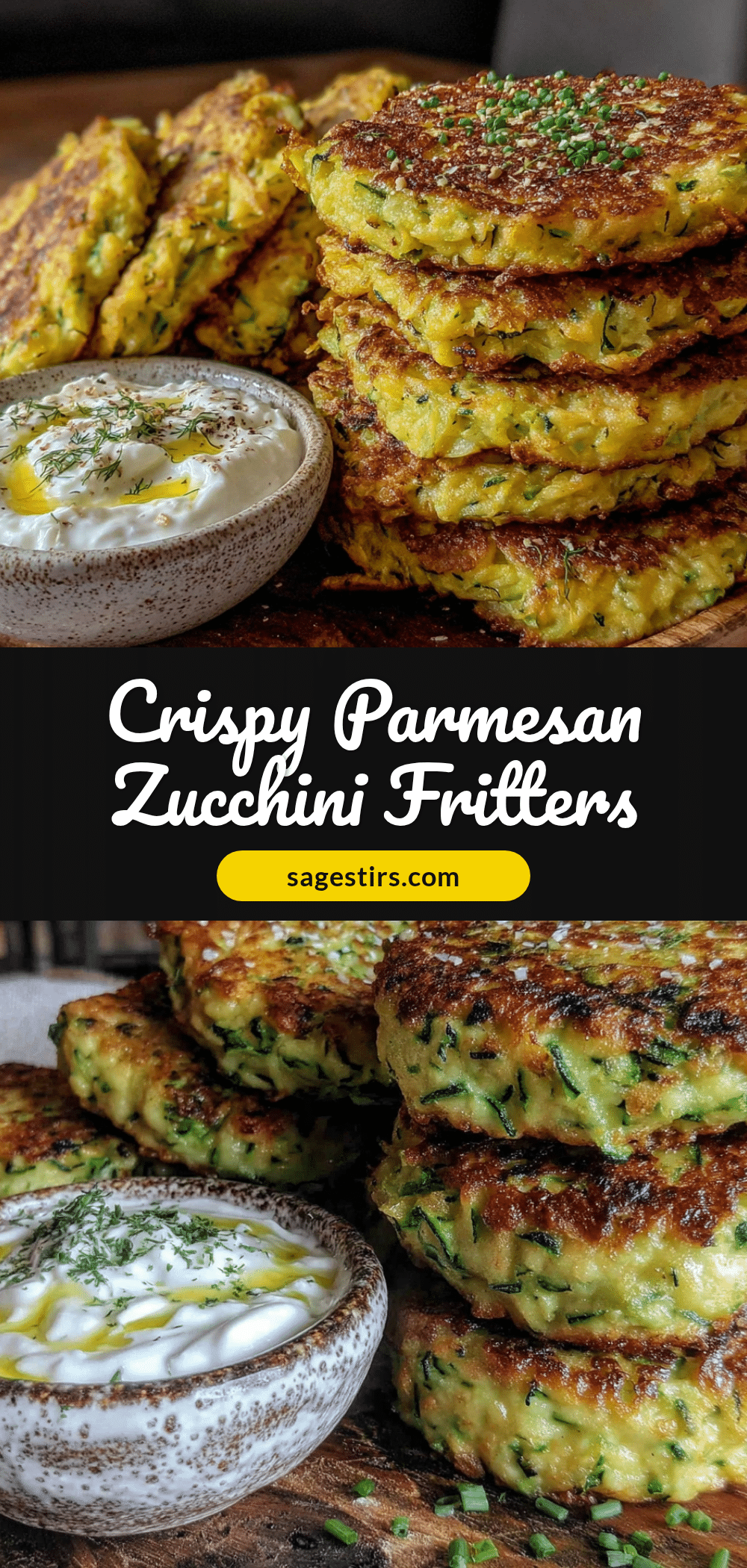 crispy parmesan zucchini fritters recipe