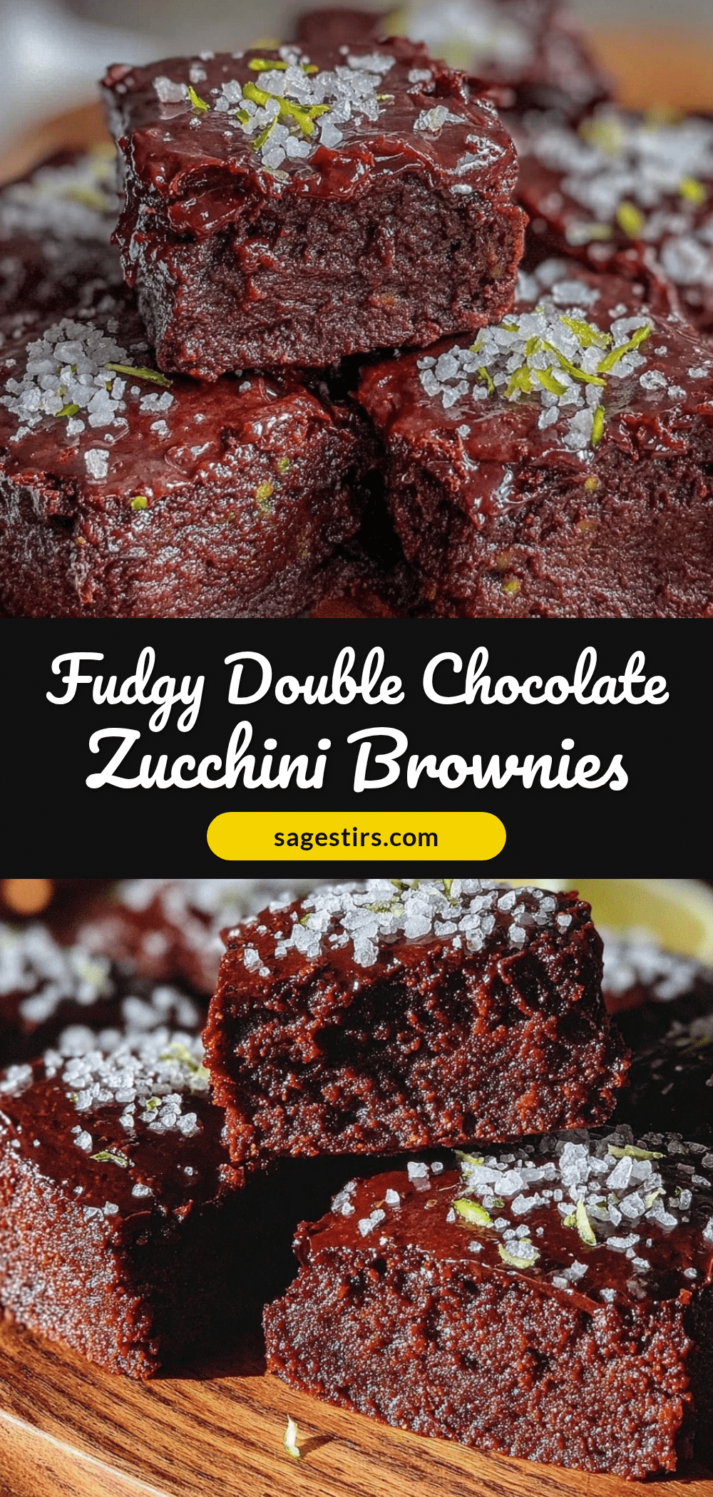 double chocolate zucchini brownies recipe