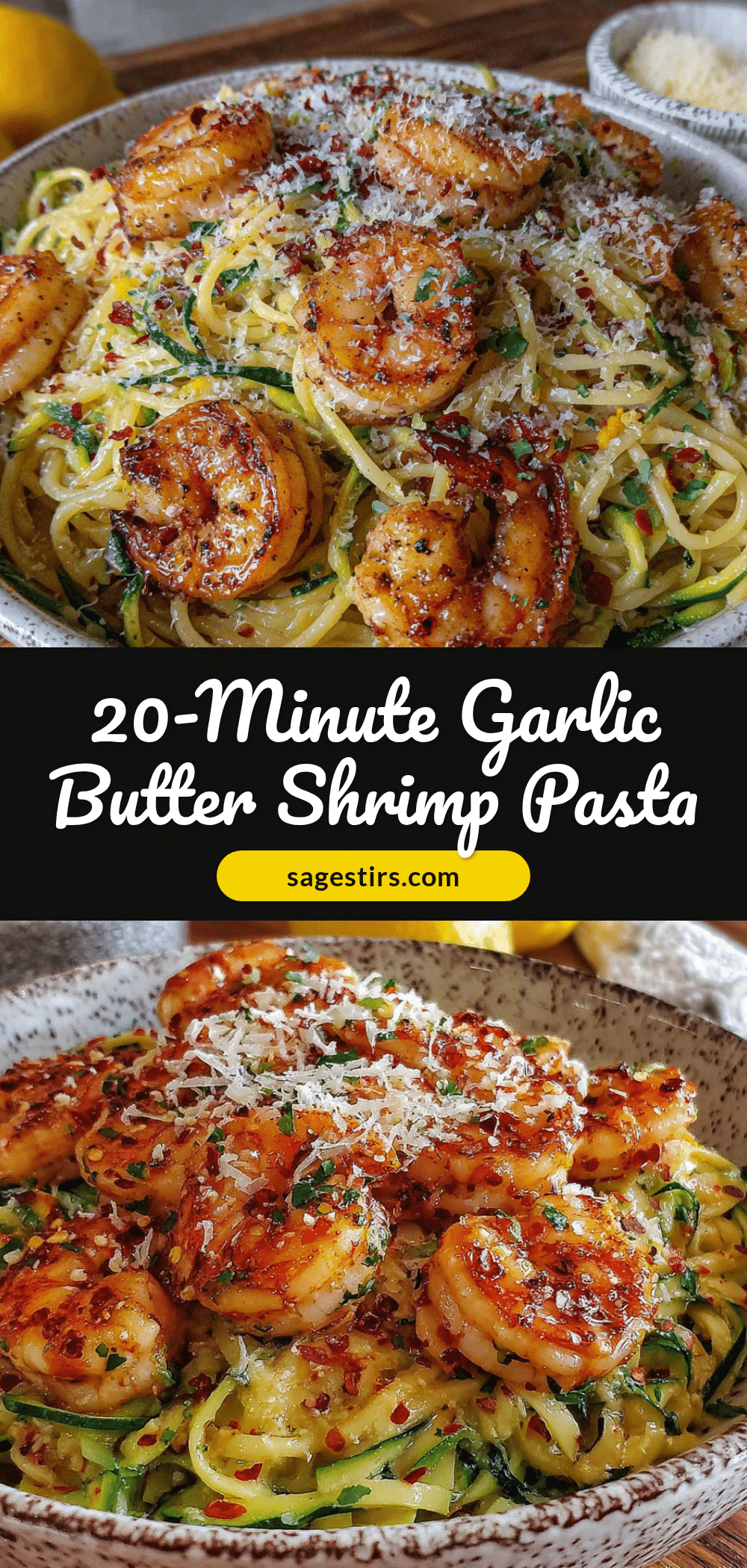 garlic butter shrimp zucchini pasta recipe