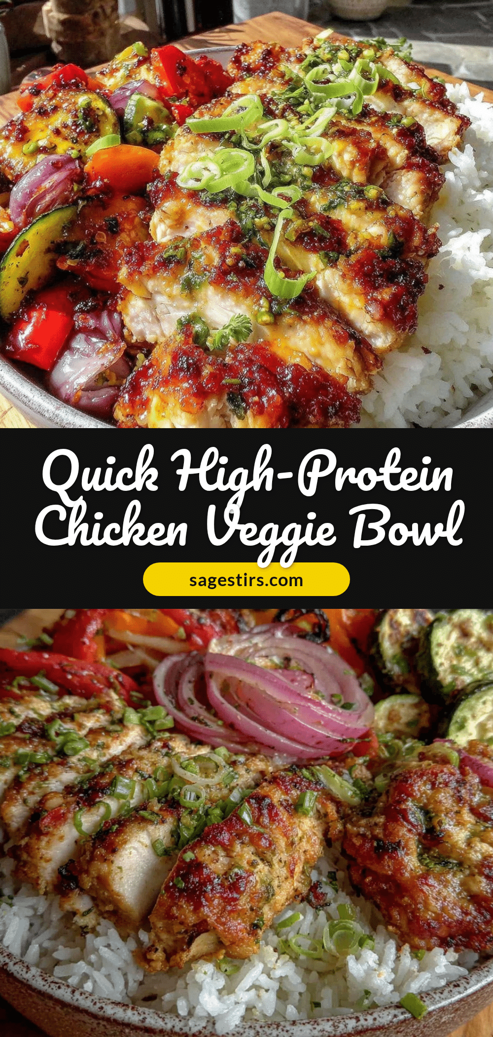 high-protein chicken rice bowl recipe