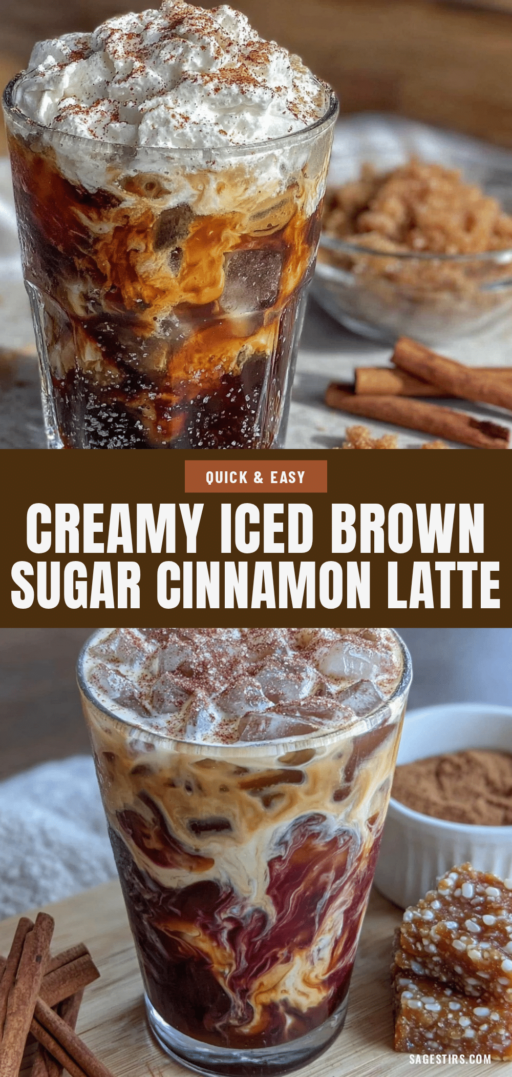 iced brown sugar cinnamon oat milk latte recipe