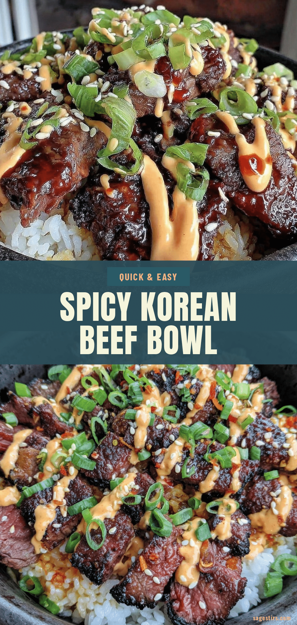 Korean beef bowl recipe