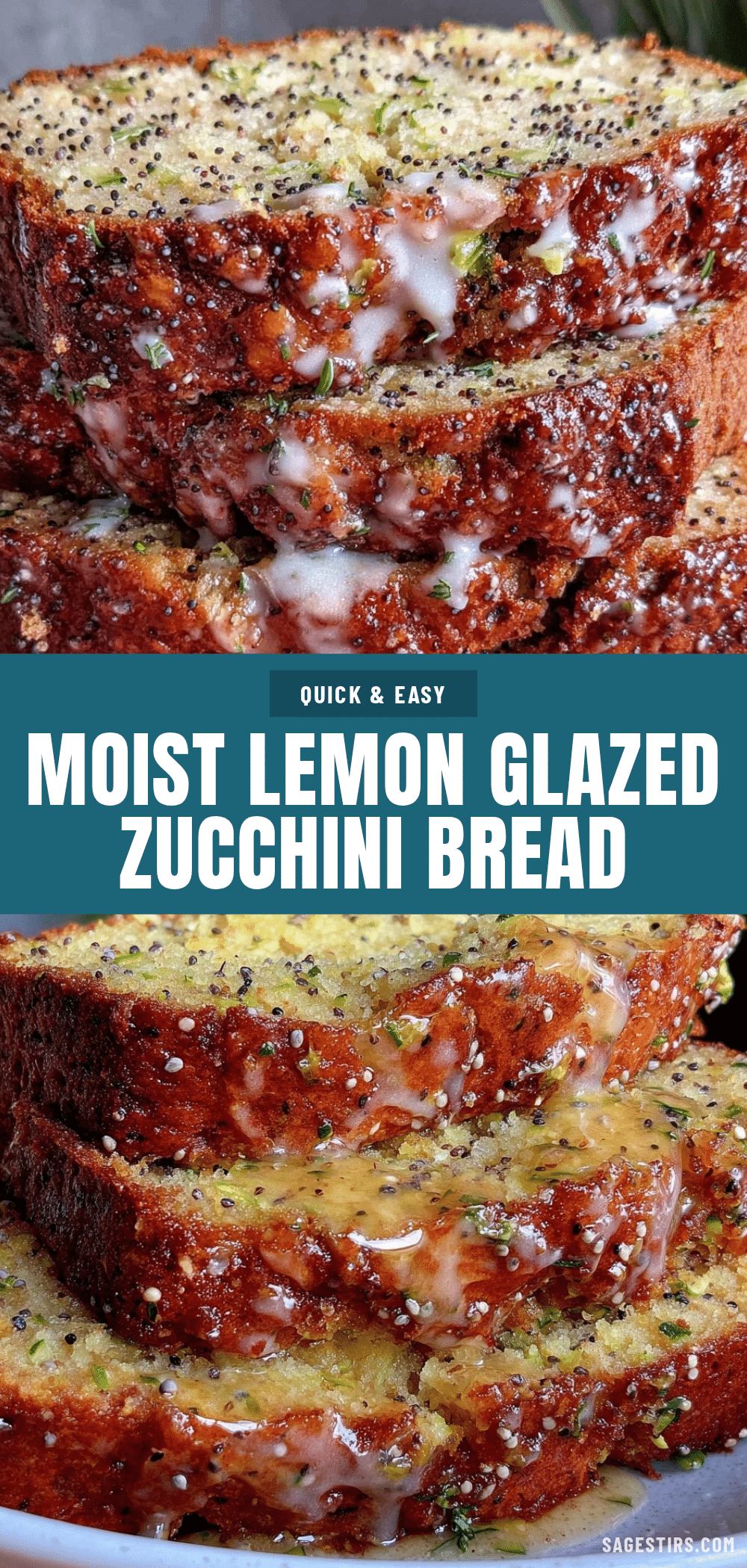 lemon glazed zucchini bread recipe