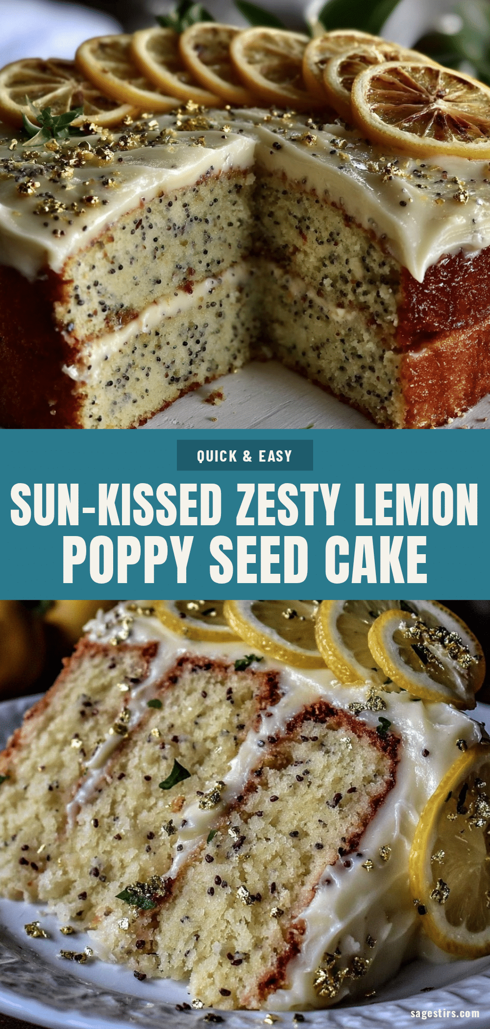 lemon poppy seed layer cake recipe