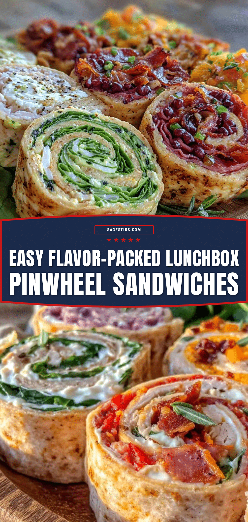 lunchbox pinwheel sandwiches recipe
