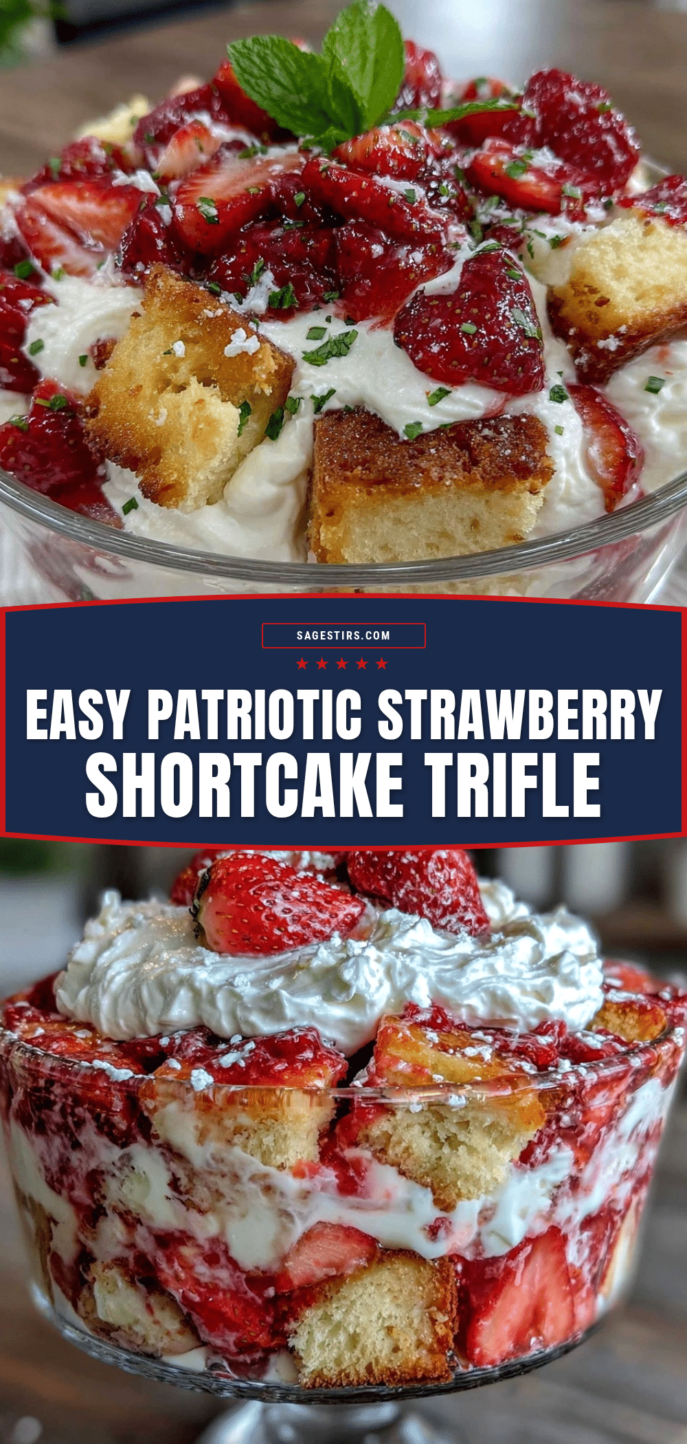 patriotic strawberry shortcake flag trifle recipe