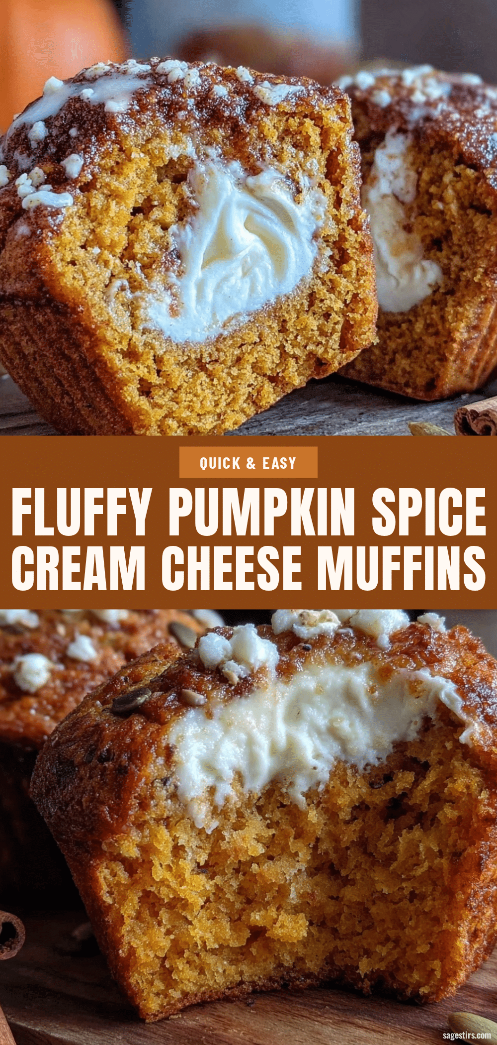 pumpkin spice cream cheese muffins recipe