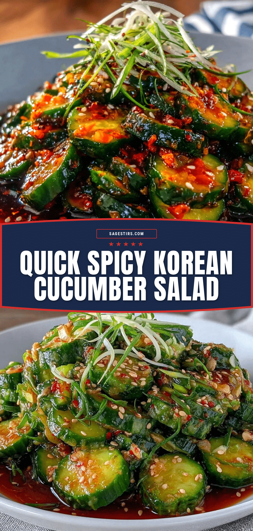 quick korean spicy cucumber salad recipe