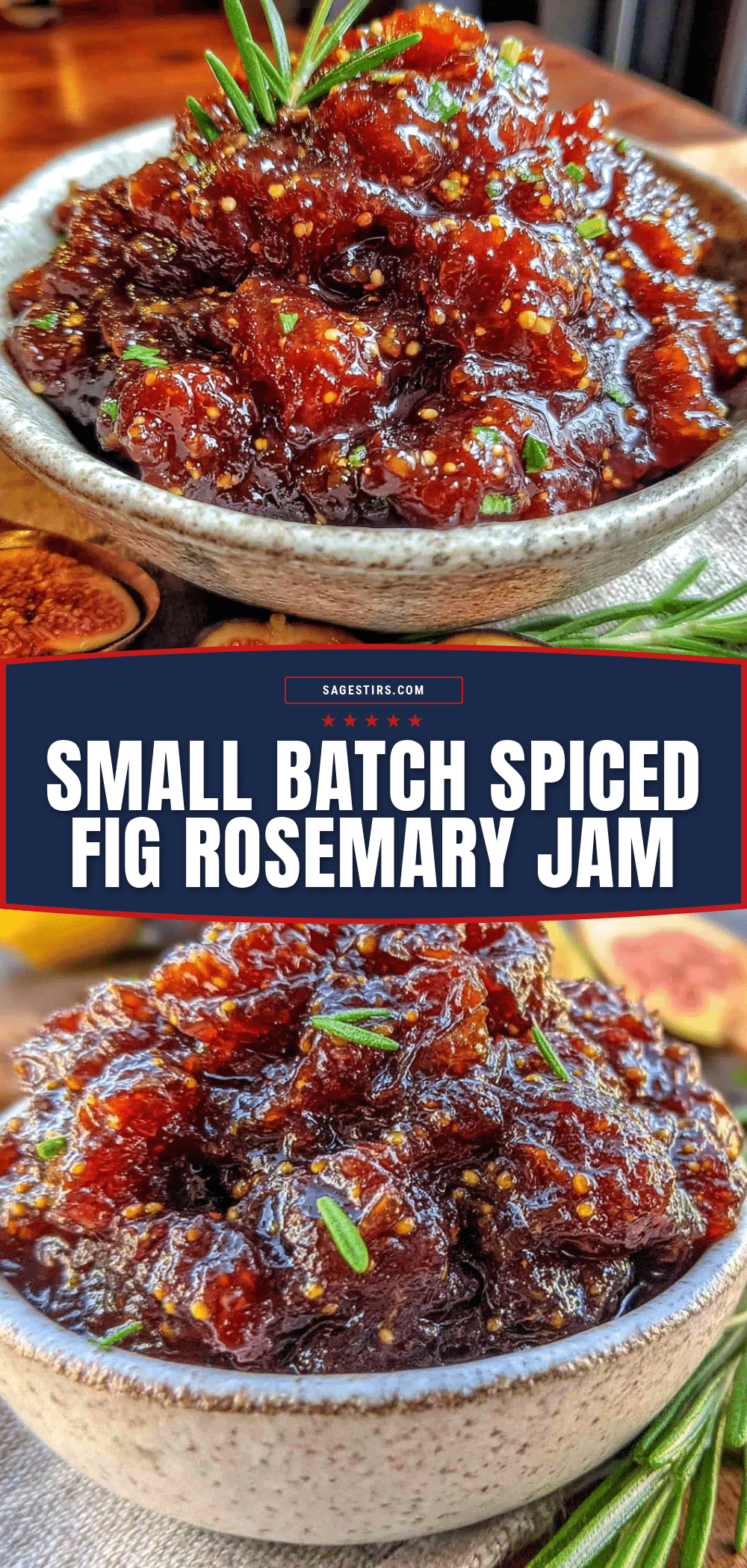 spiced fig jam with rosemary recipe