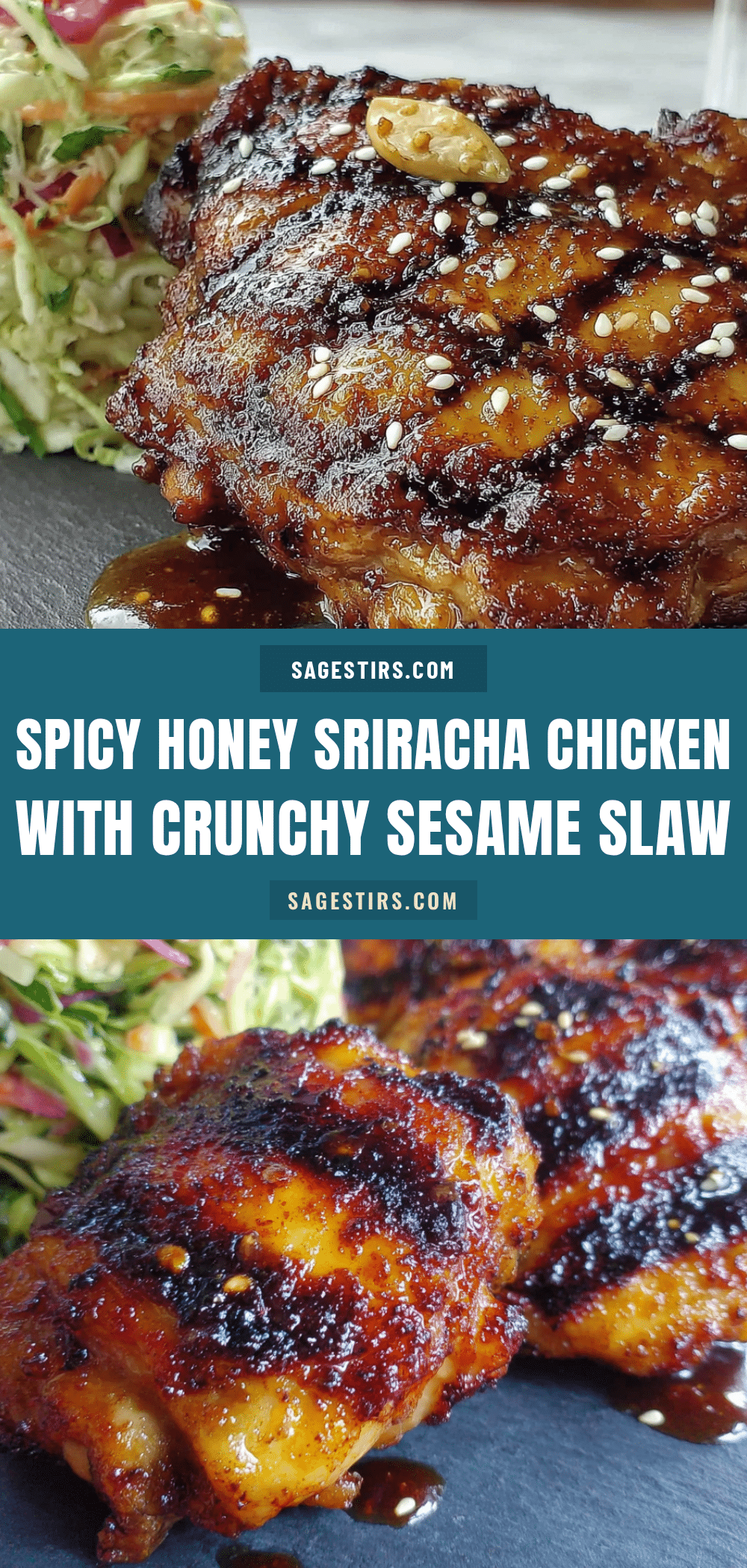 sticky honey sriracha grilled chicken recipe
