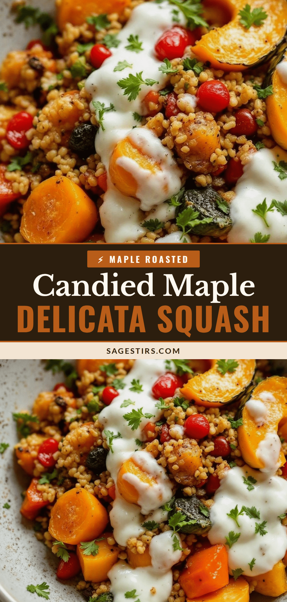 candied maple roasted delicata squash recipe