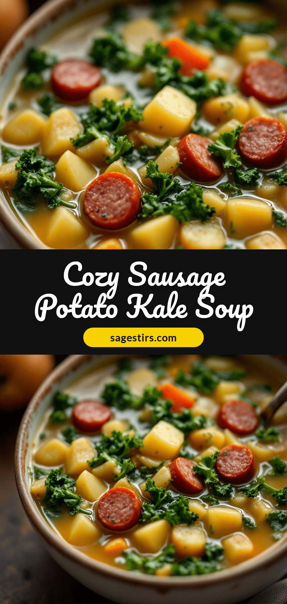 cozy sausage potato kale soup recipe