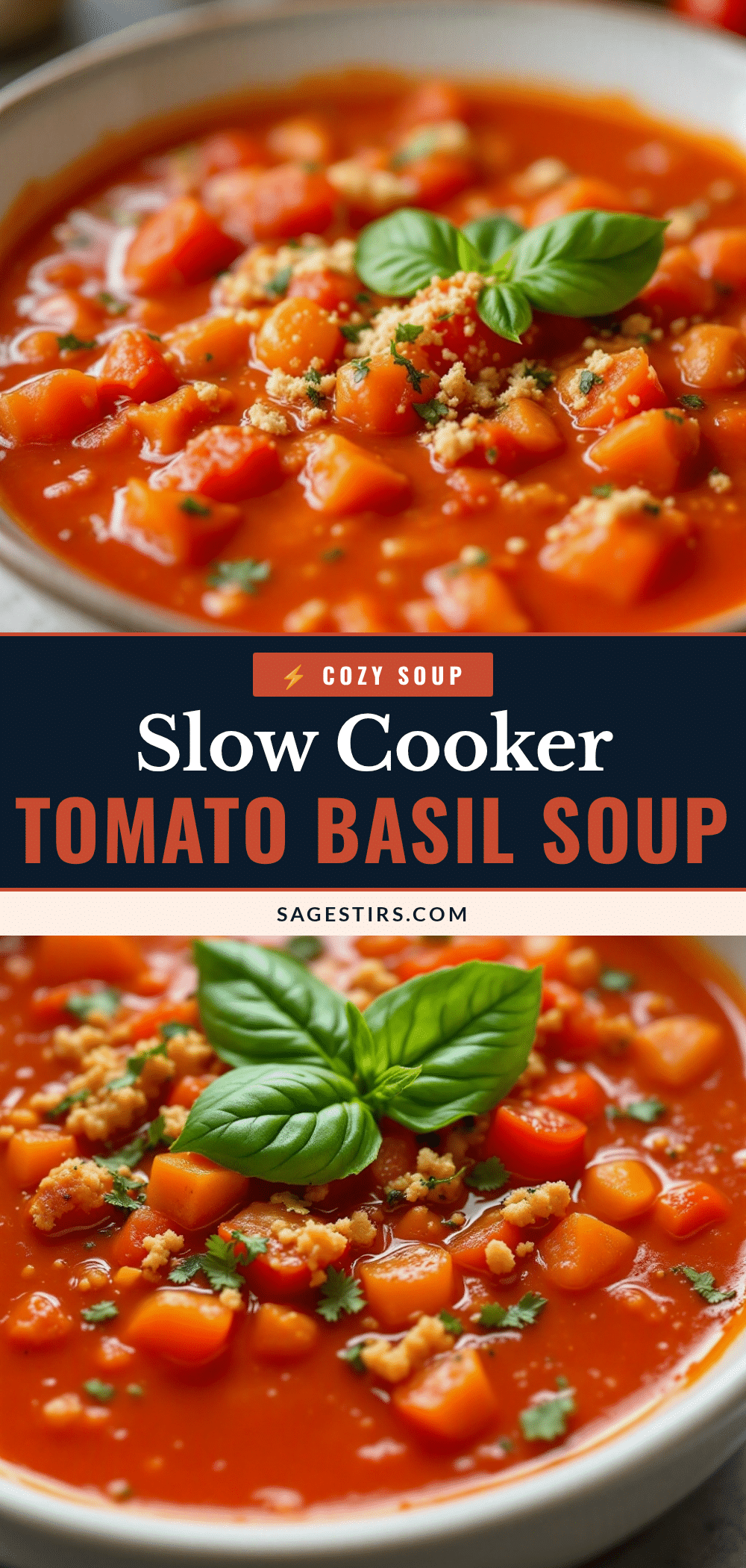 cozy slow cooker tomato basil soup recipe