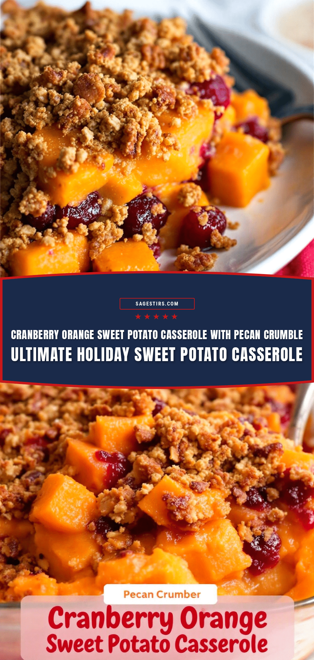 cranberry orange sweet potato casserole recipe