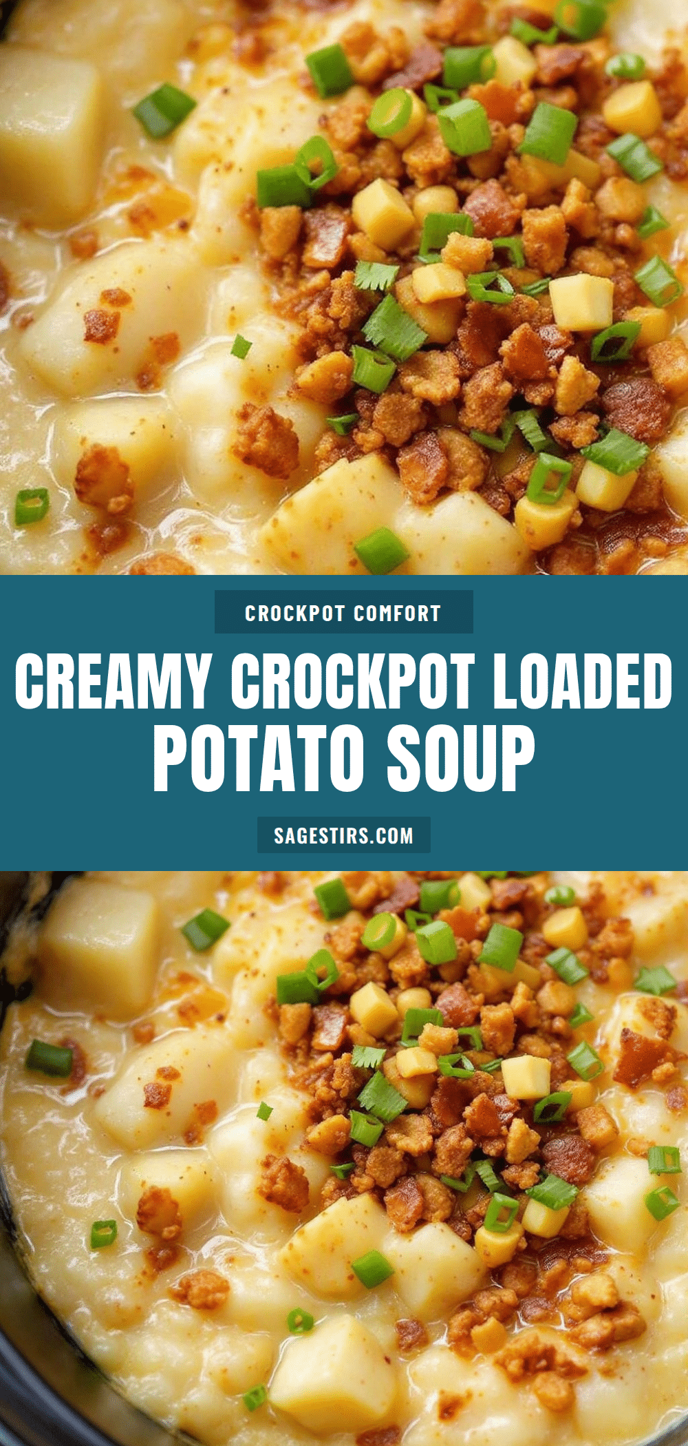creamy crockpot loaded baked potato soup recipe