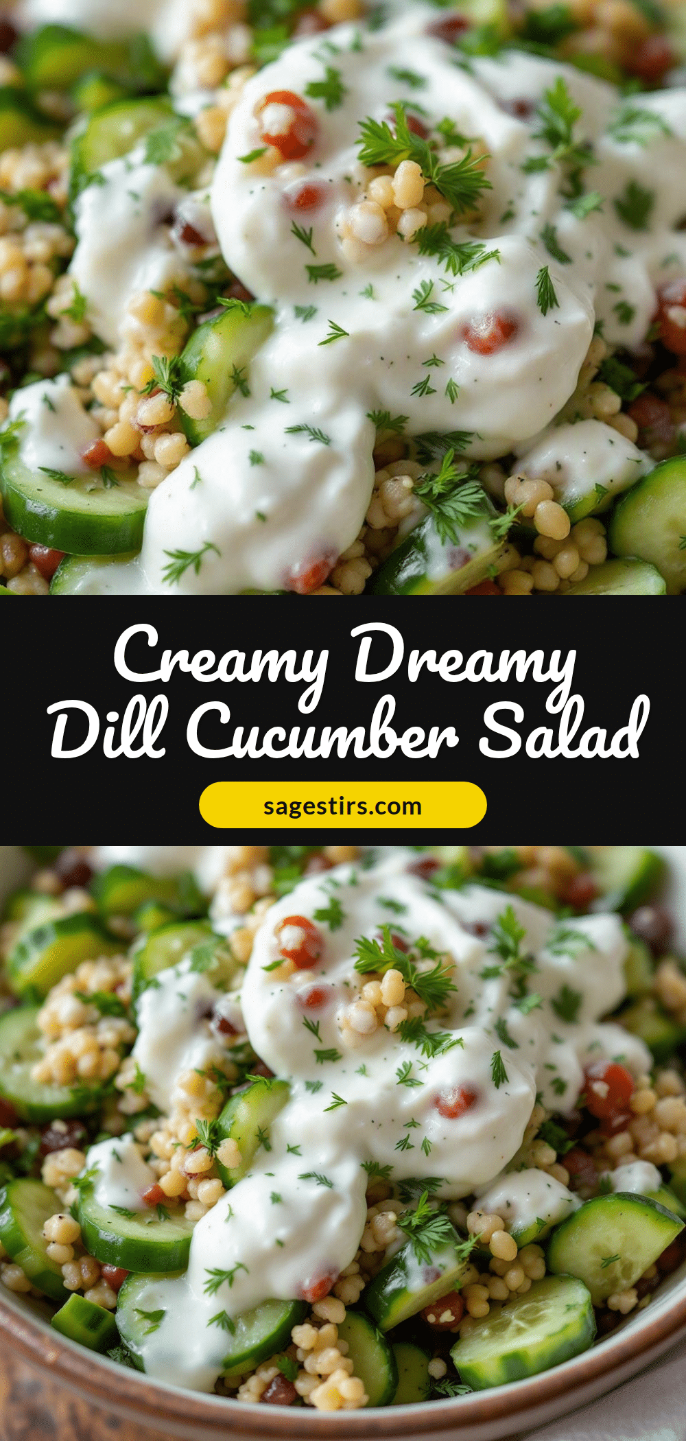 creamy cucumber salad recipe