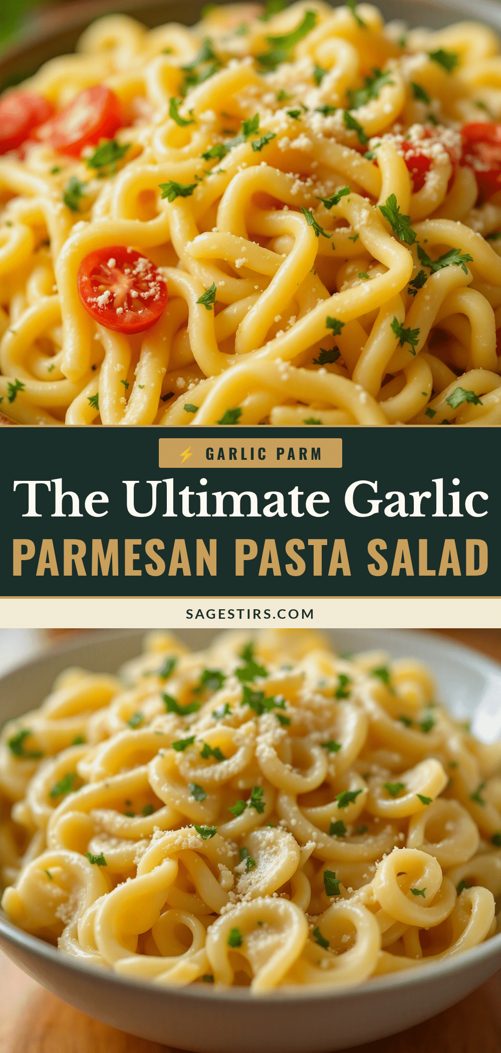 creamy garlic parmesan pasta salad recipe