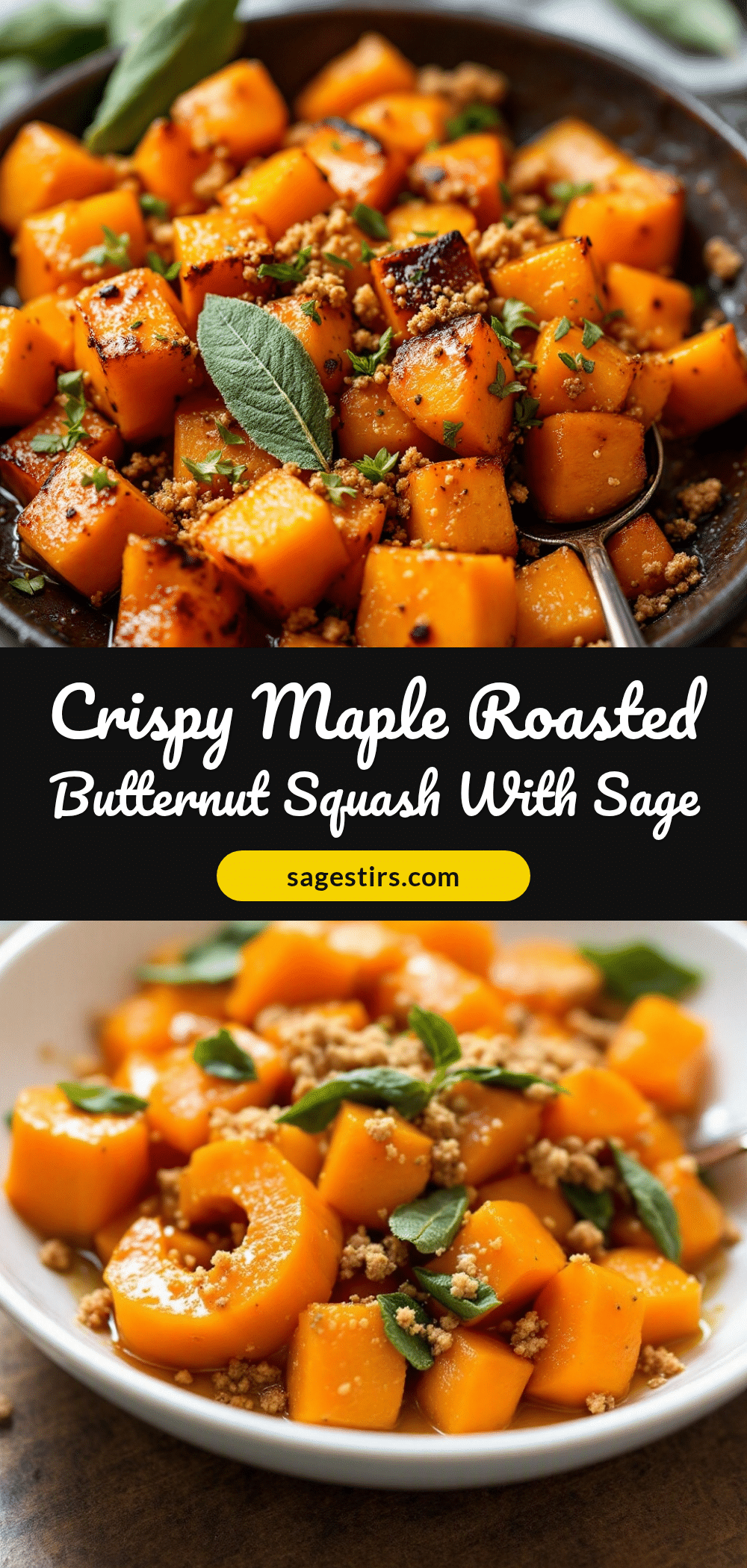 crispy maple roasted butternut squash recipe