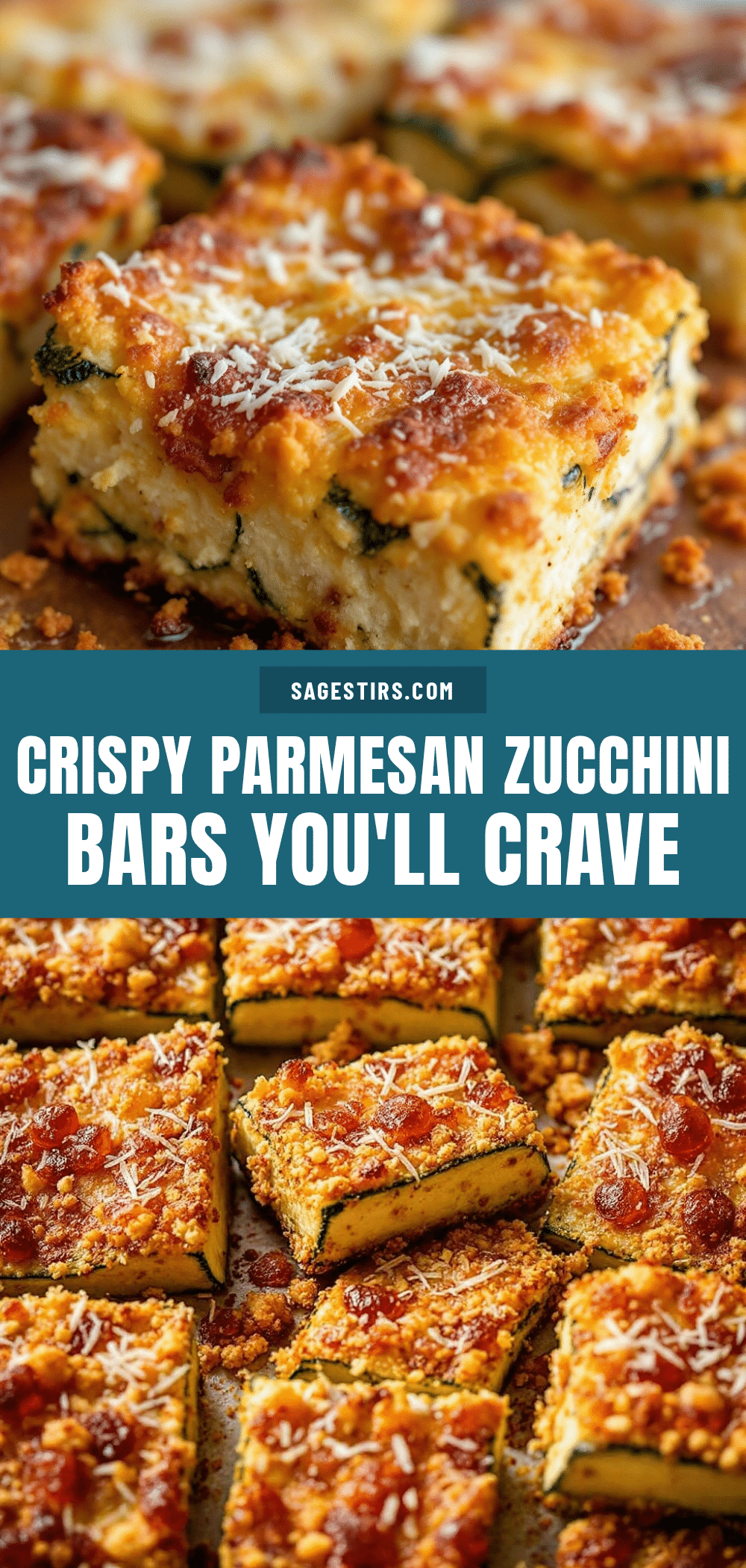 Crispy Parmesan Zucchini Bars recipe