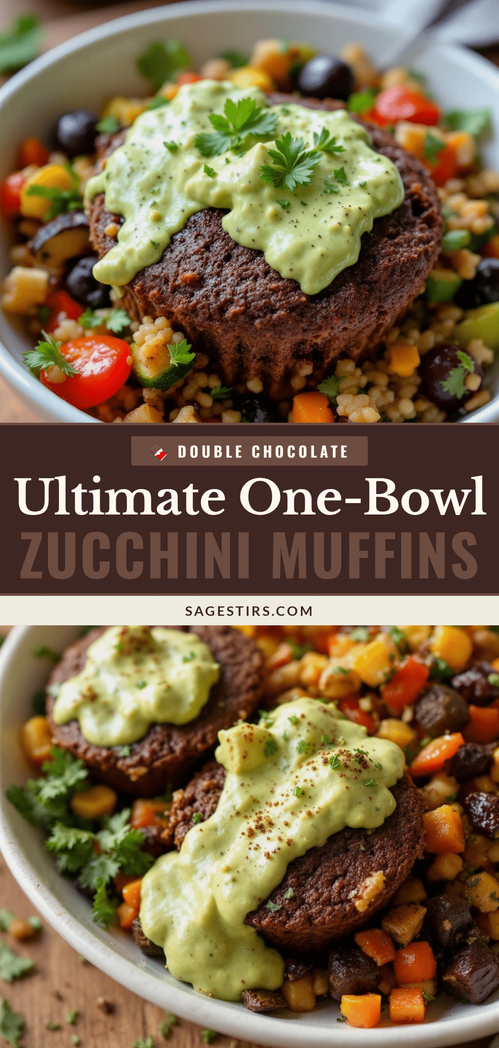 double chocolate zucchini muffins recipe