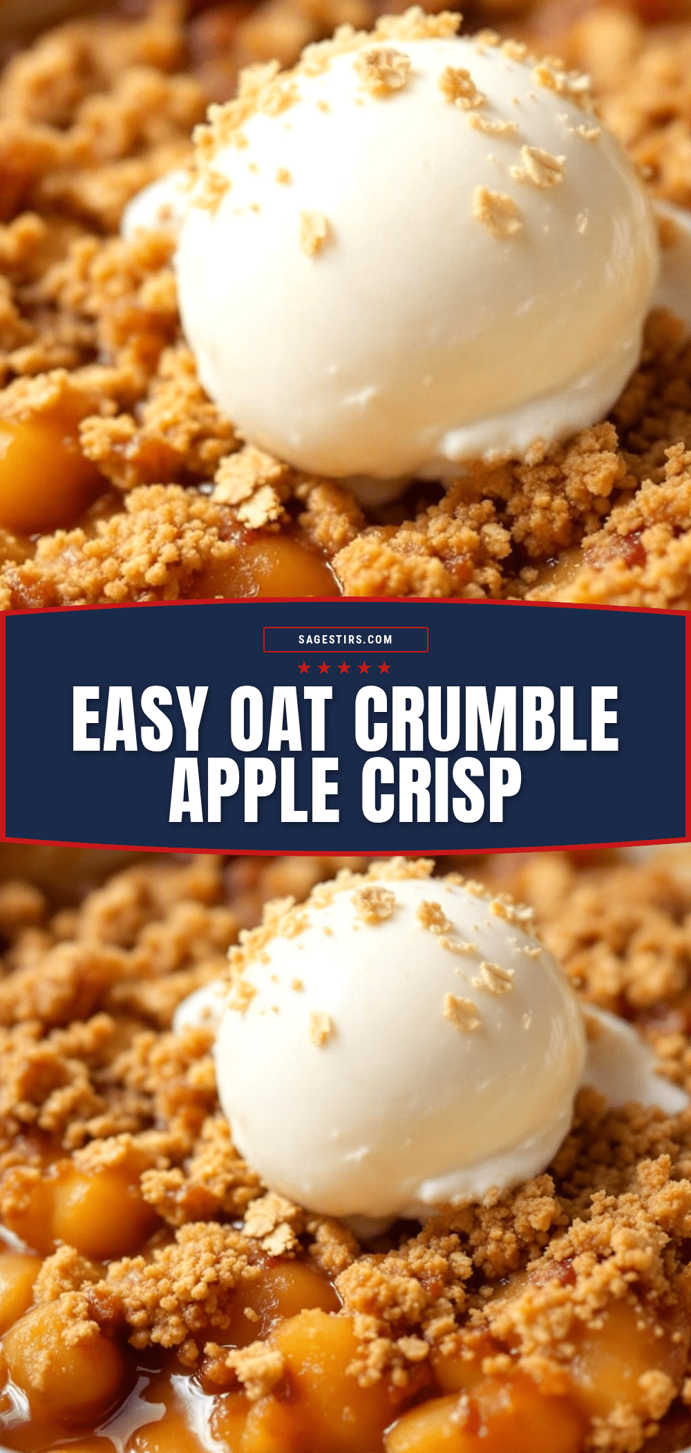 easy classic apple crisp with oat crumble topping recipe