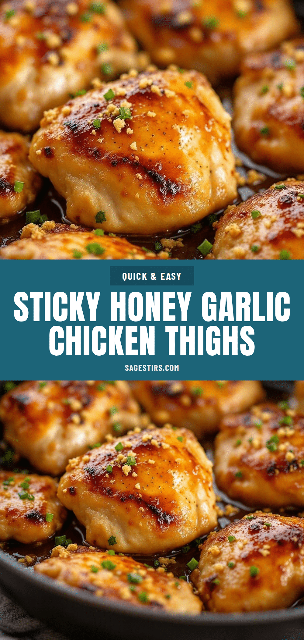 easy one-pan honey garlic chicken thighs recipe