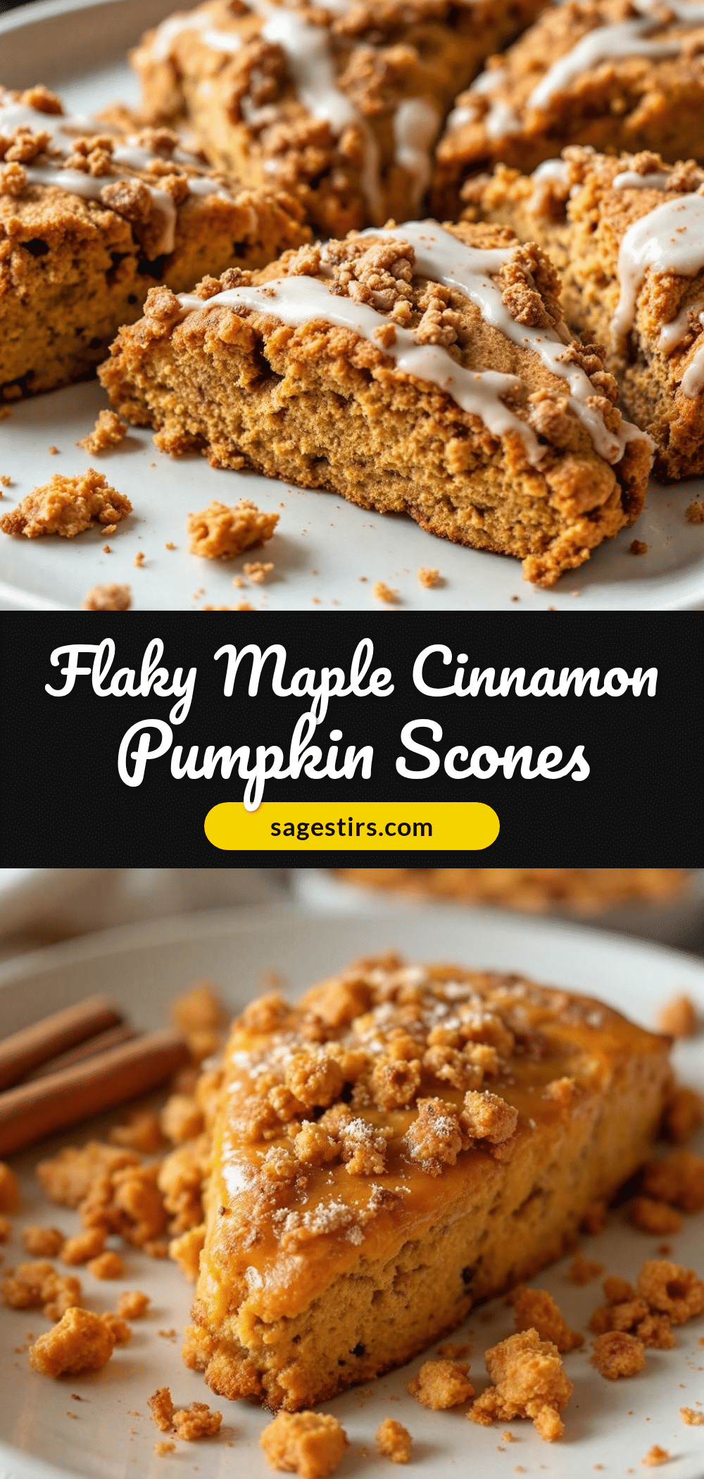 flaky maple cinnamon pumpkin scones recipe
