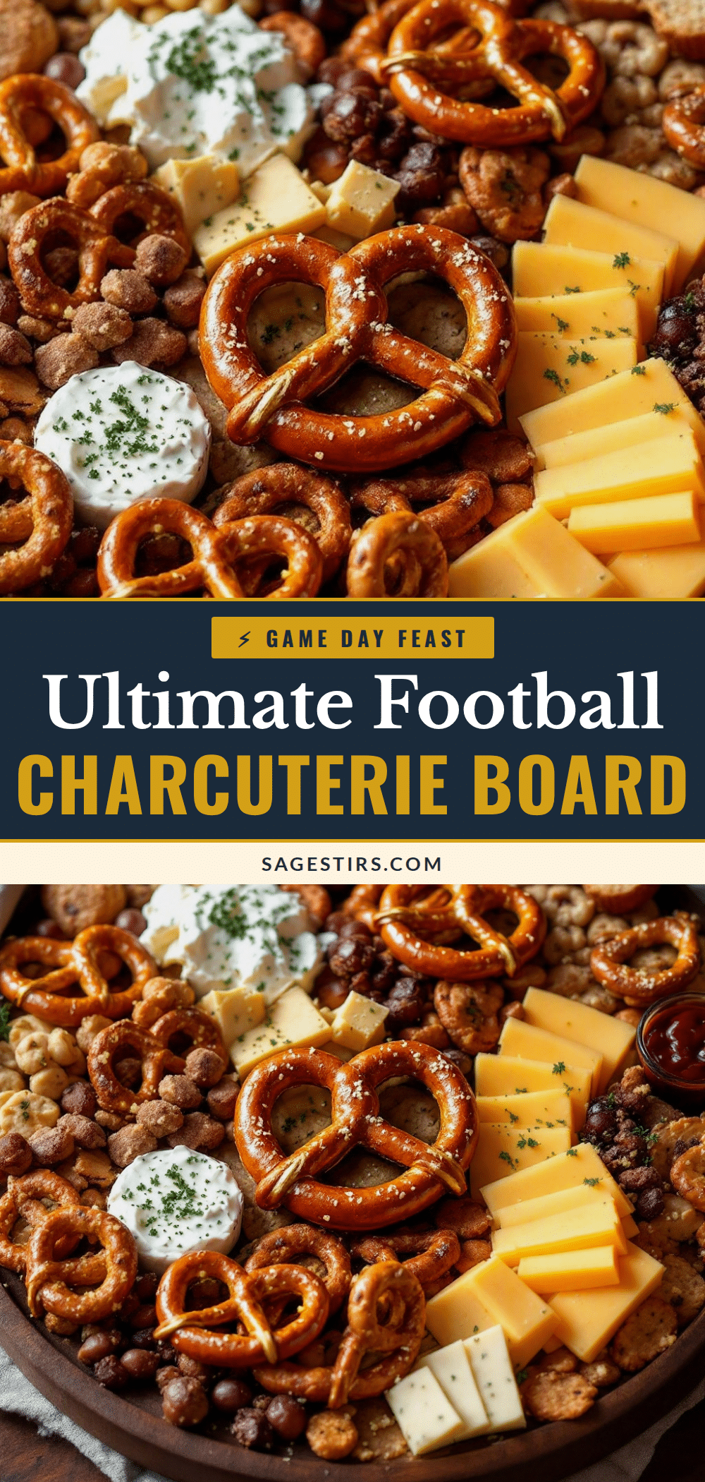 football charcuterie board recipe