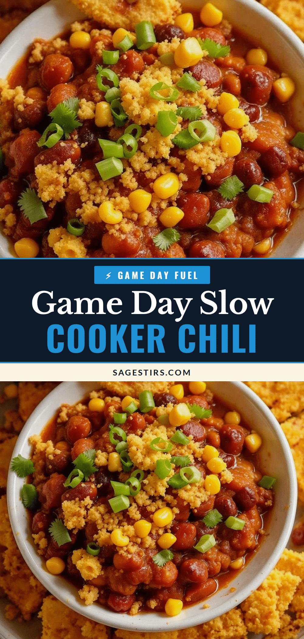 game day slow cooker chili recipe
